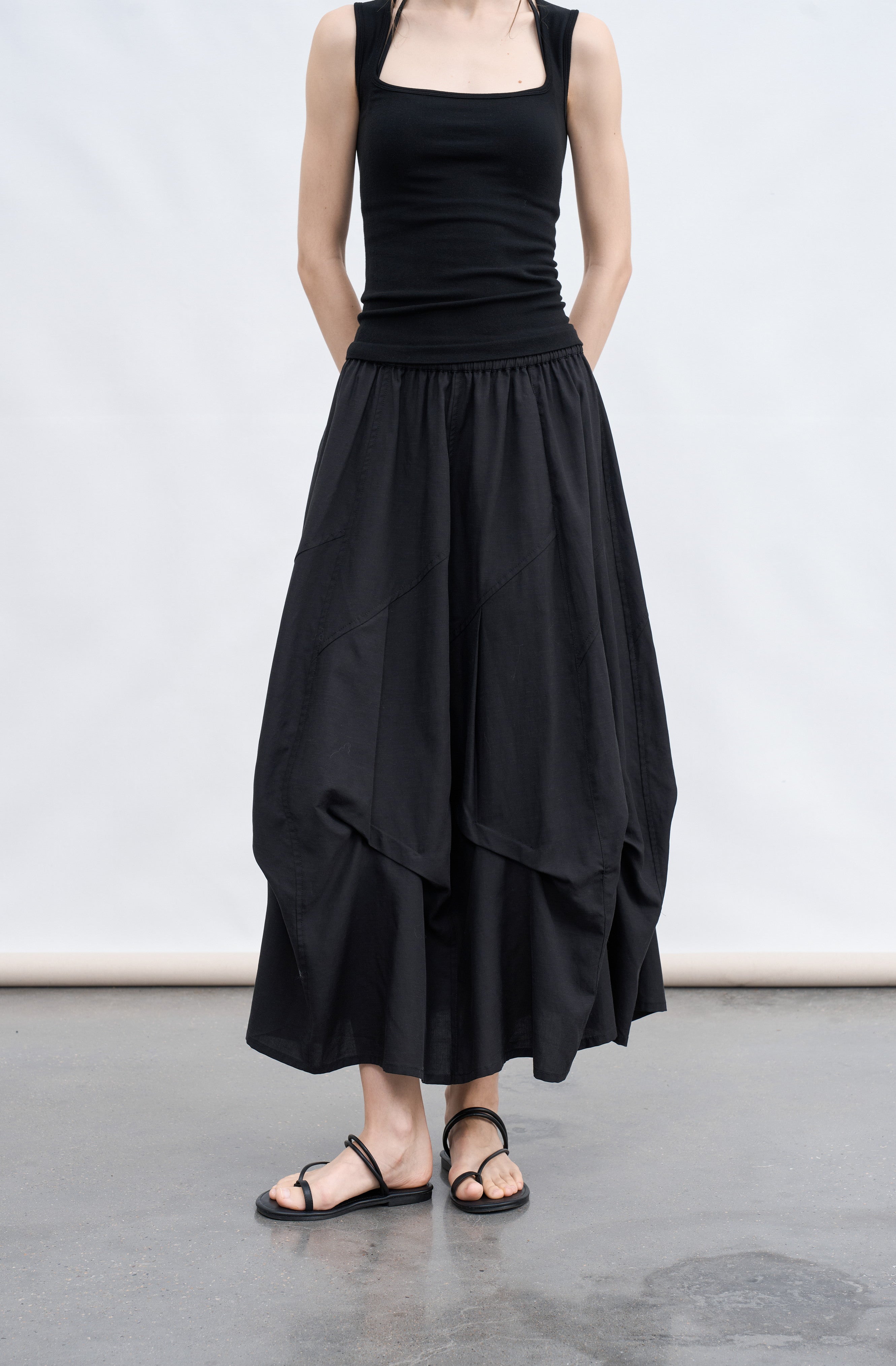 VOLUME TUCK PUFF SKIRT / 볼륨 턱 퍼프 스커트