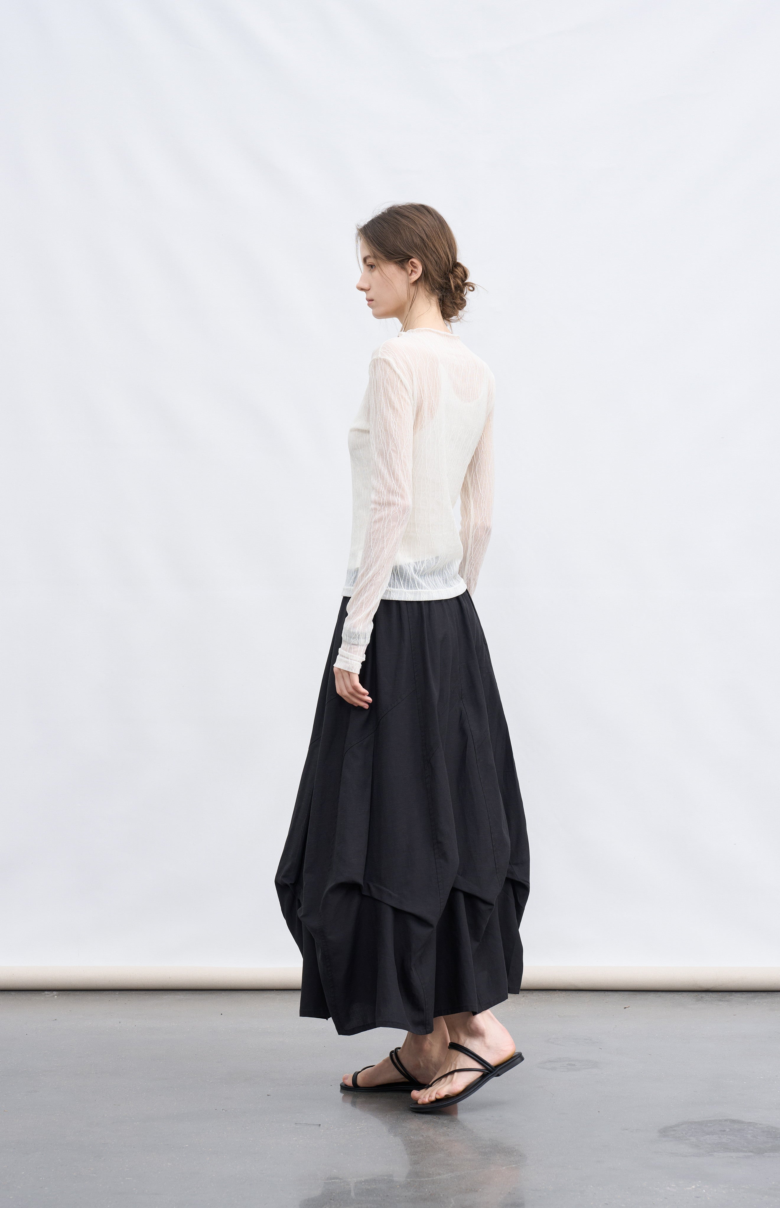 VOLUME TUCK PUFF SKIRT / 볼륨 턱 퍼프 스커트