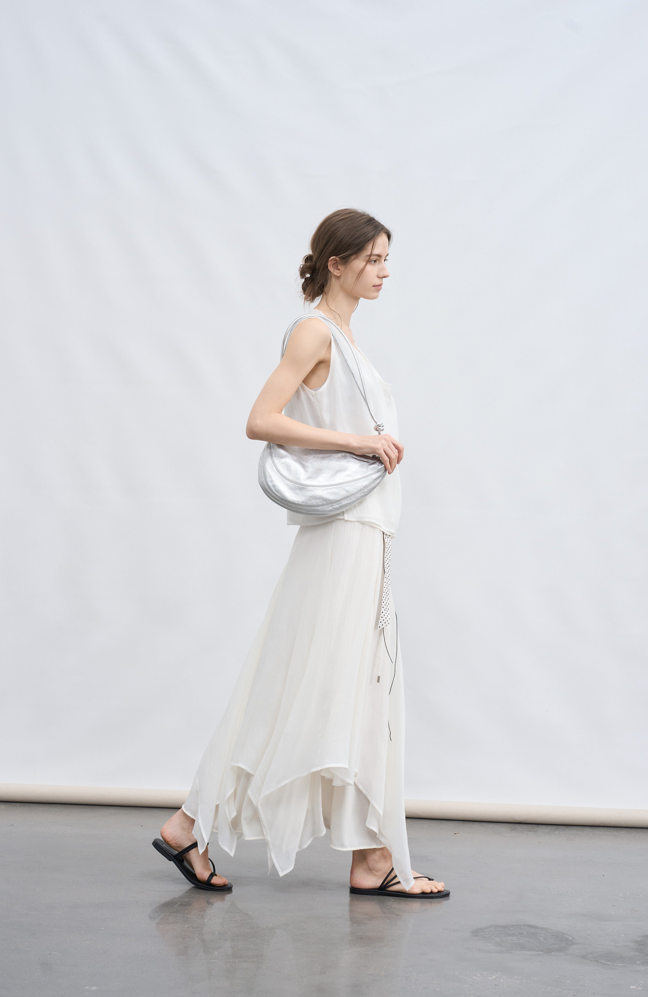MIX FRILL CHIFFON SKIRT / 믹스 프릴 쉬폰 스커트