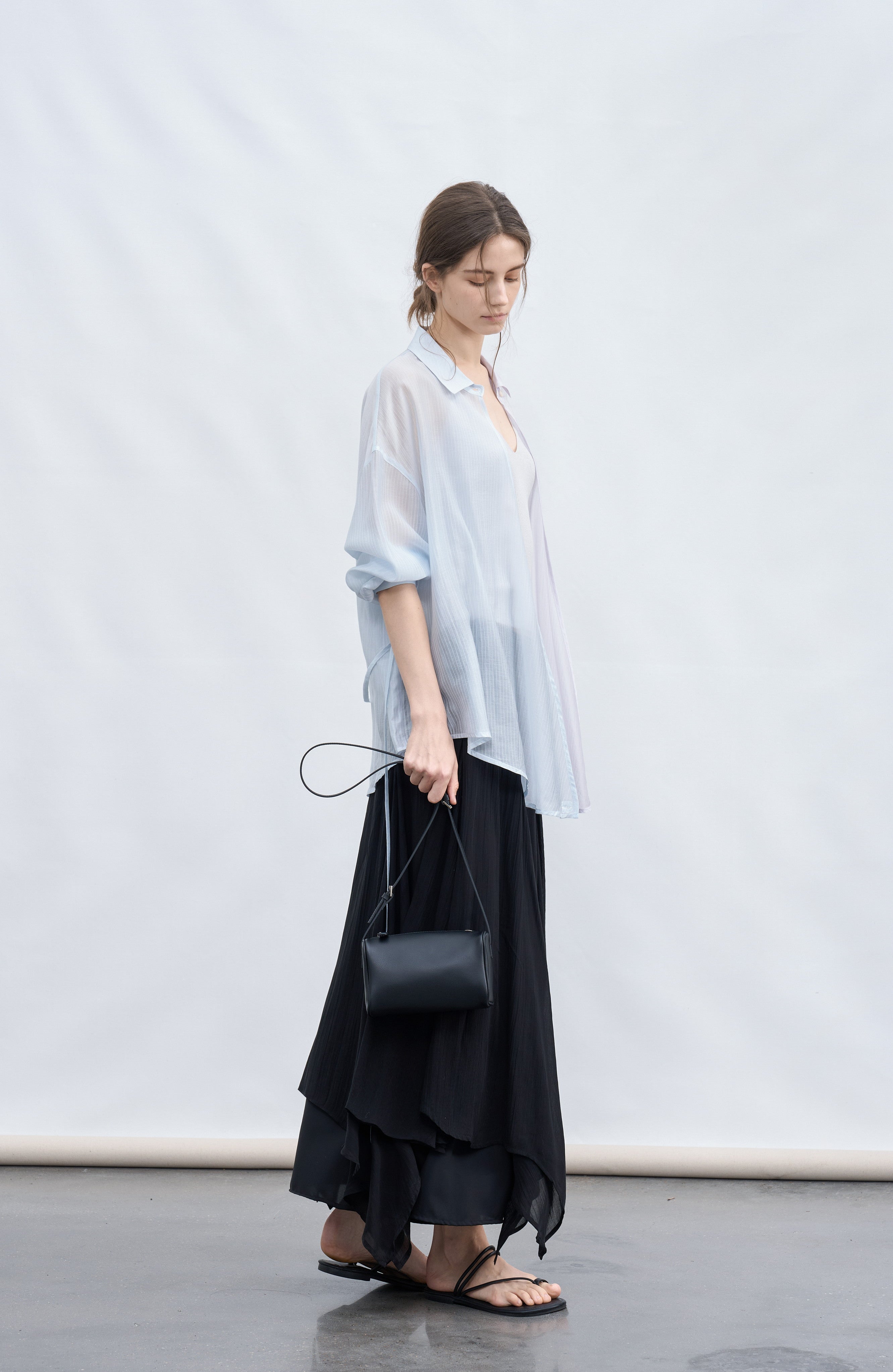 AQUA TONE STRING SHIRT / アクアトーンストリングシャツ