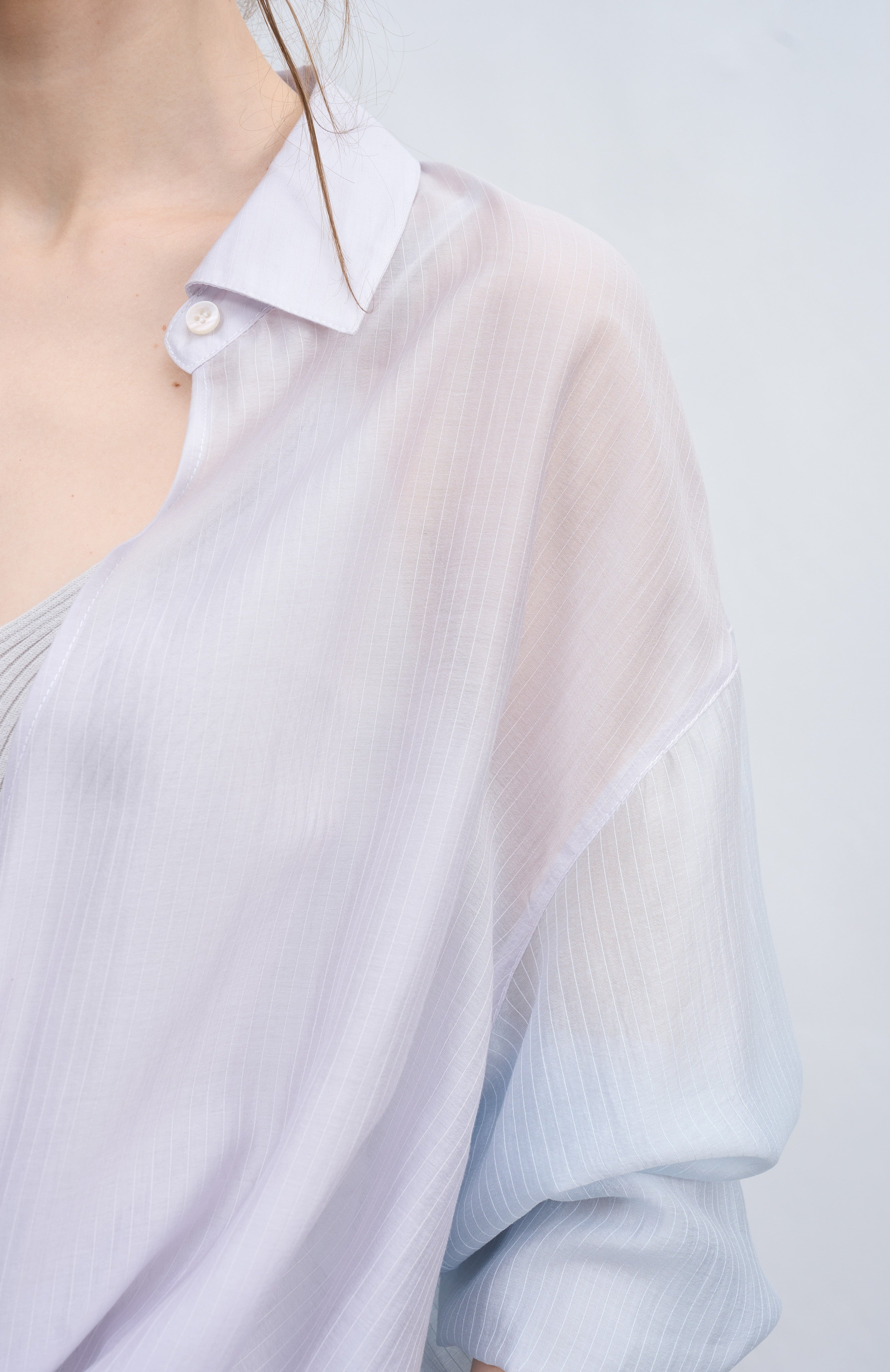 AQUA TONE STRING SHIRT / アクアトーンストリングシャツ