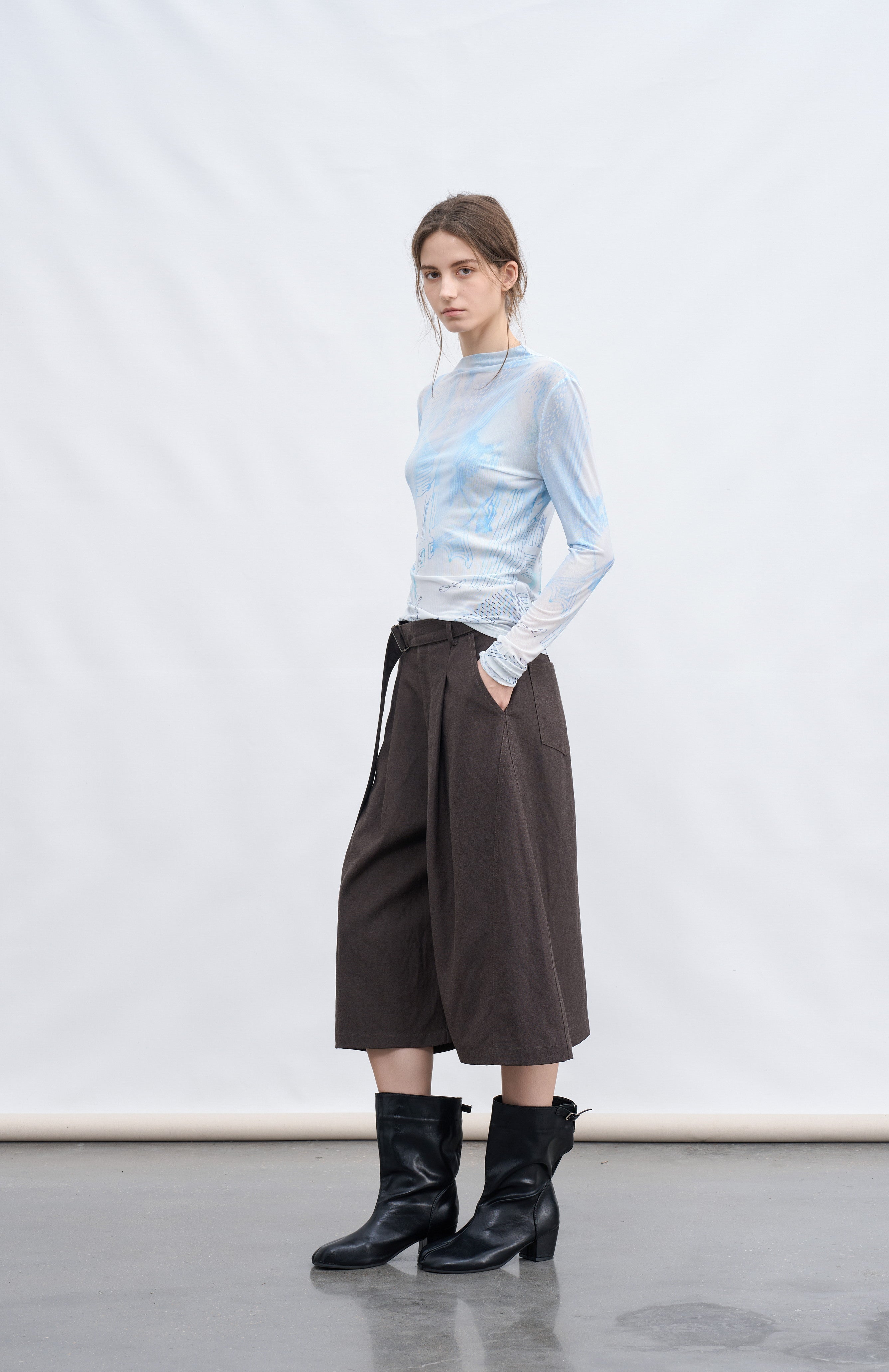 BLUE DRIP SHEER TOP / ブルードリップシアートップ