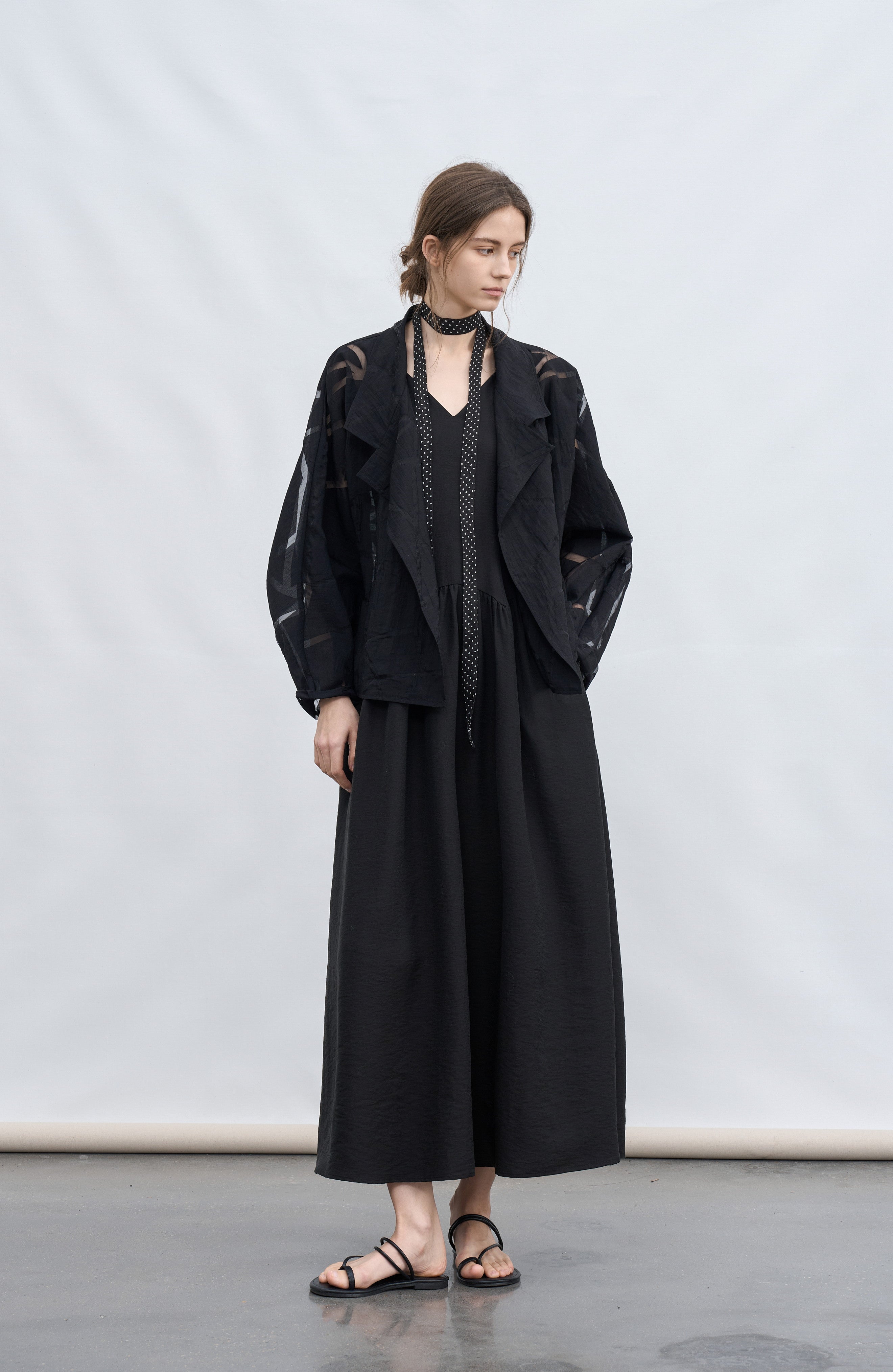 GEOMETRIC SHEER LIGHT JACKET