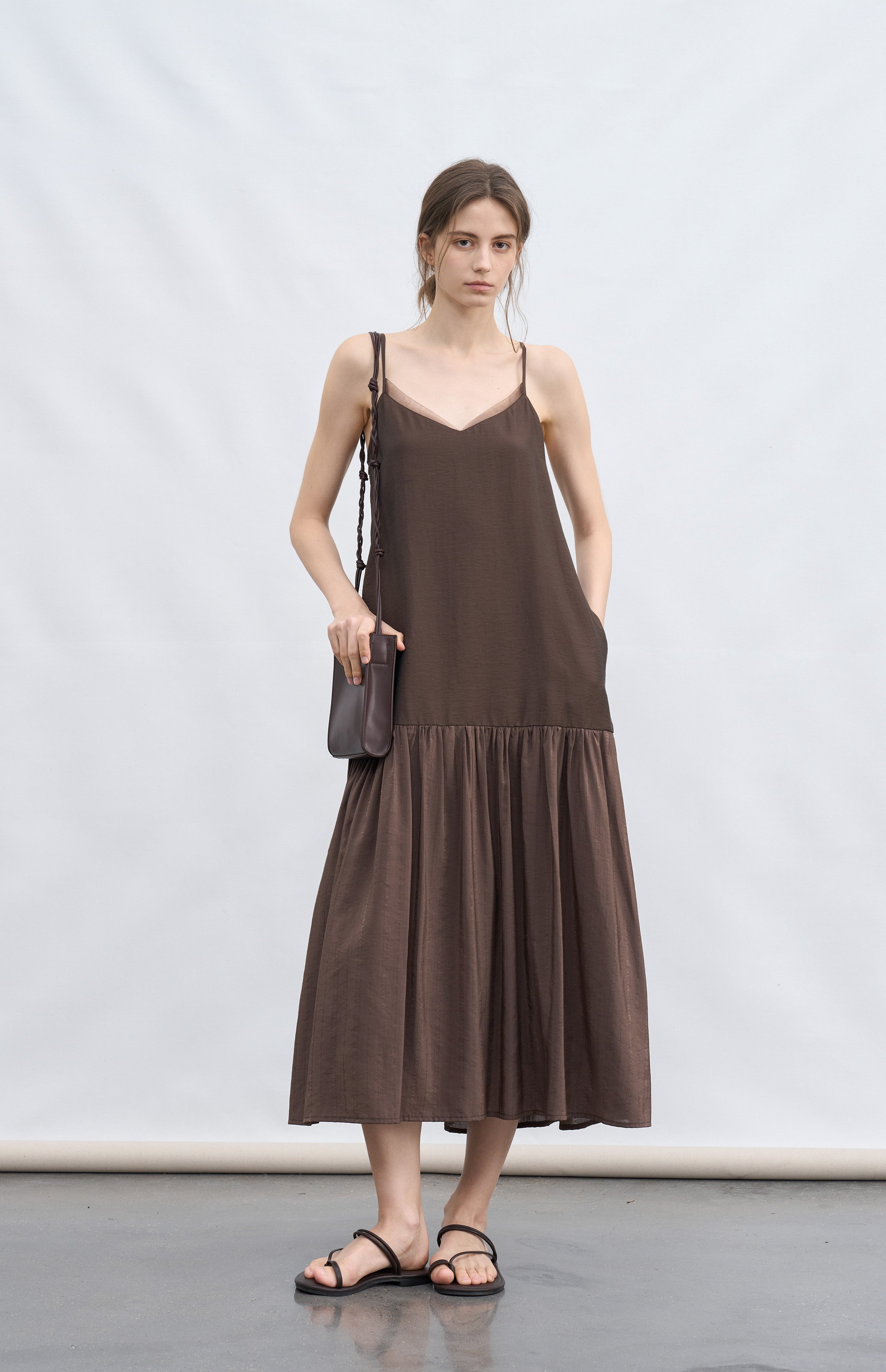 FLOW TEXTURE DOCKING DRESS