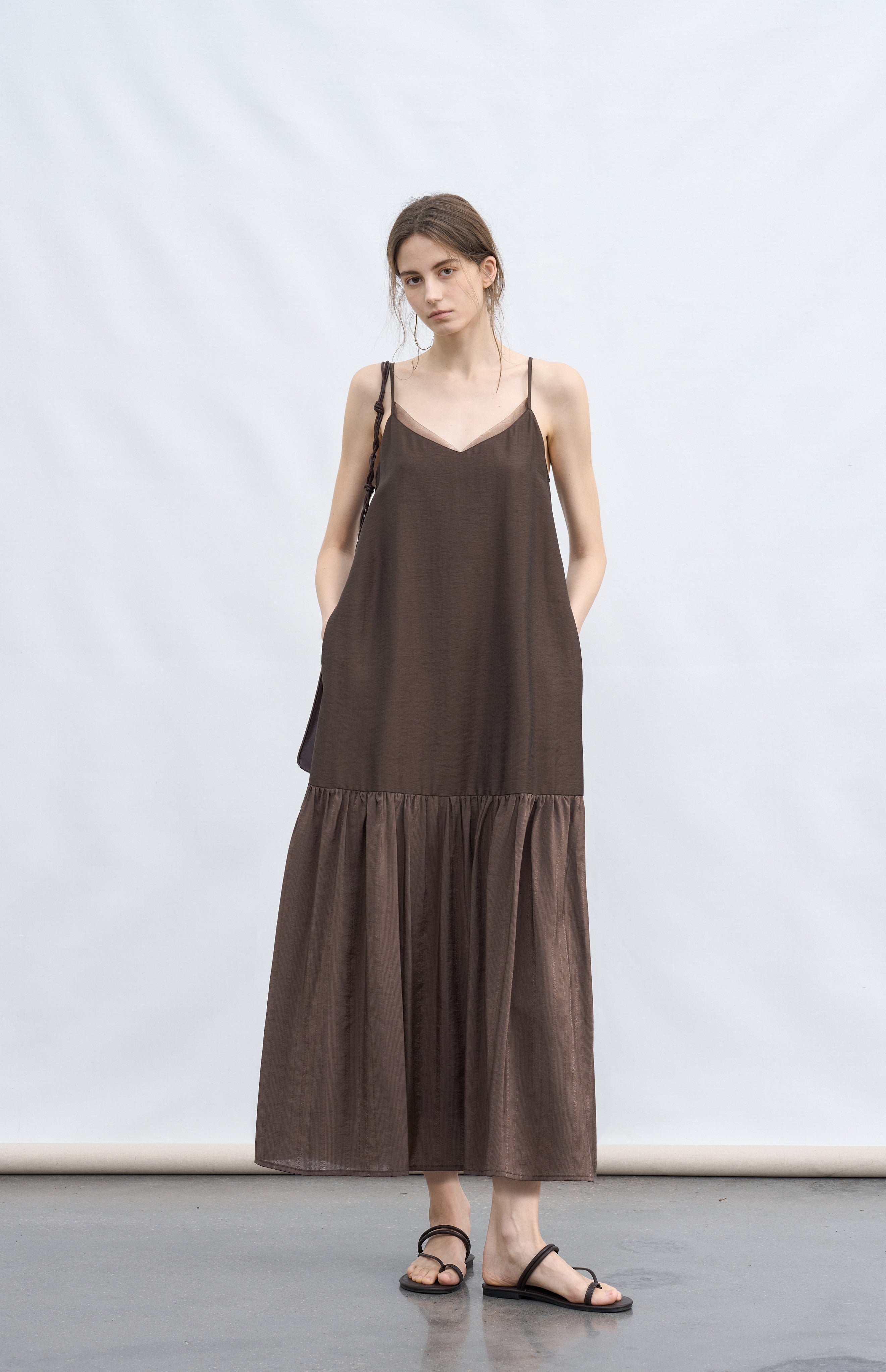 FLOW TEXTURE DOCKING DRESS