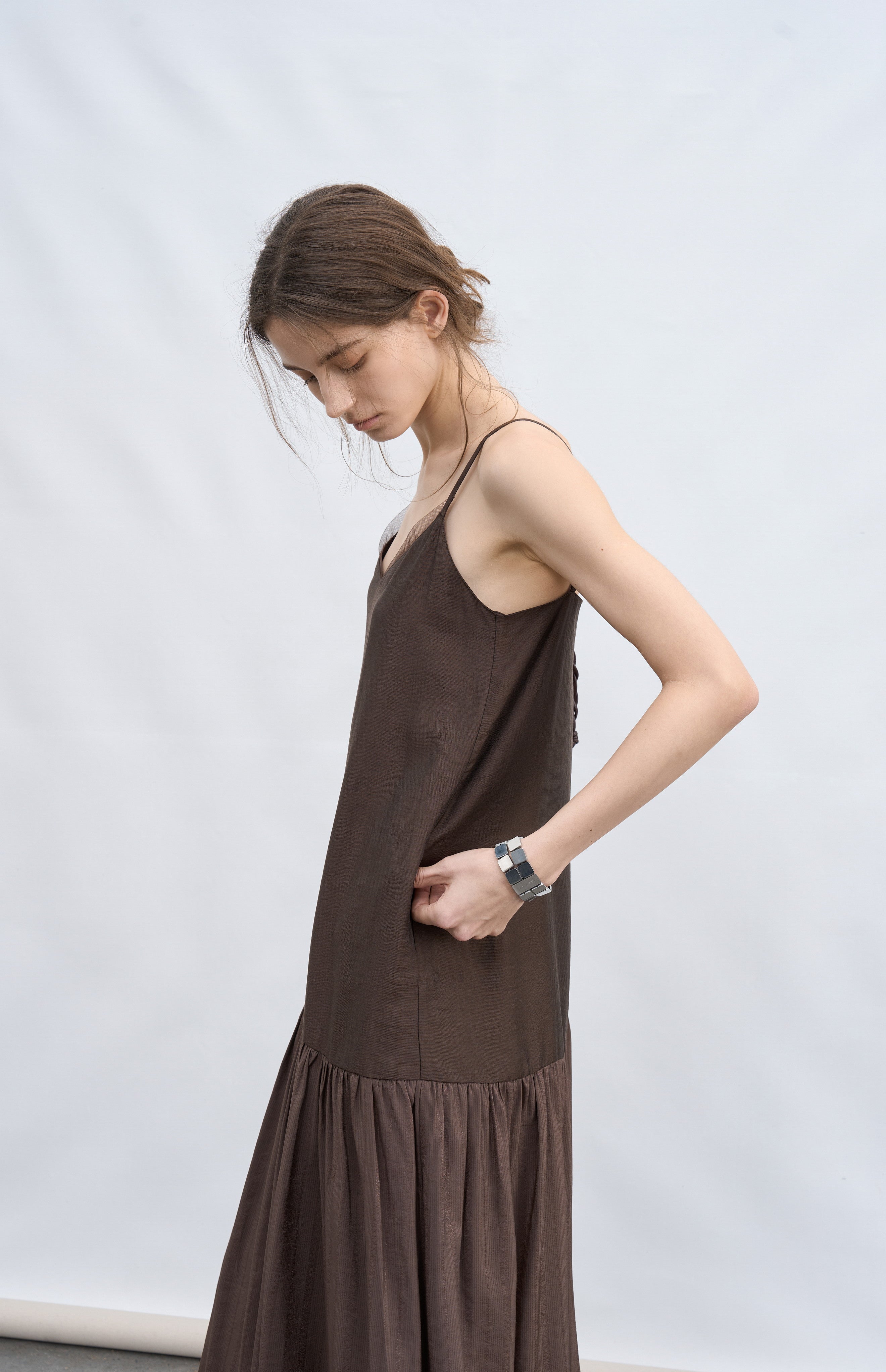 FLOW TEXTURE DOCKING DRESS