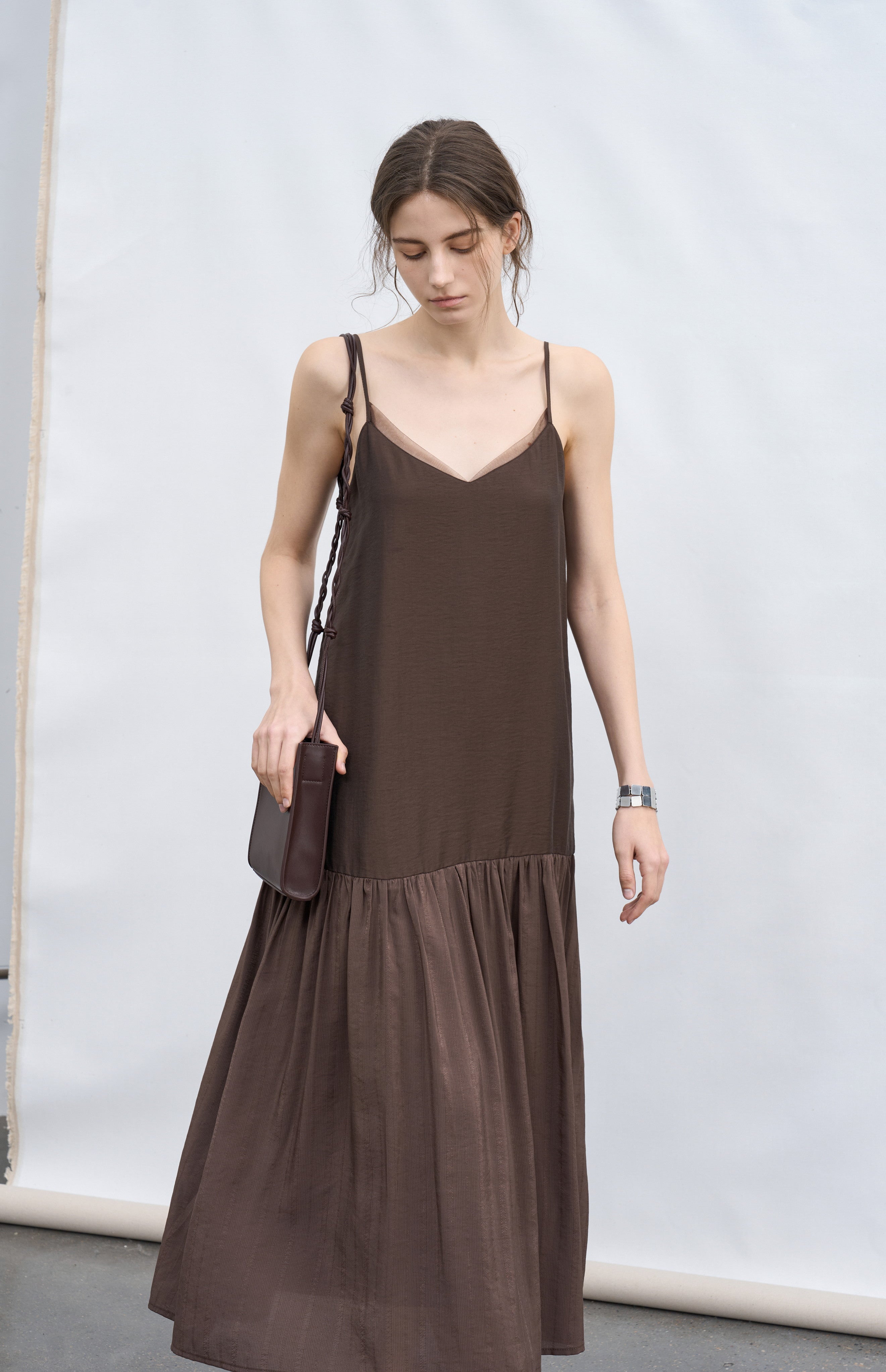 FLOW TEXTURE DOCKING DRESS