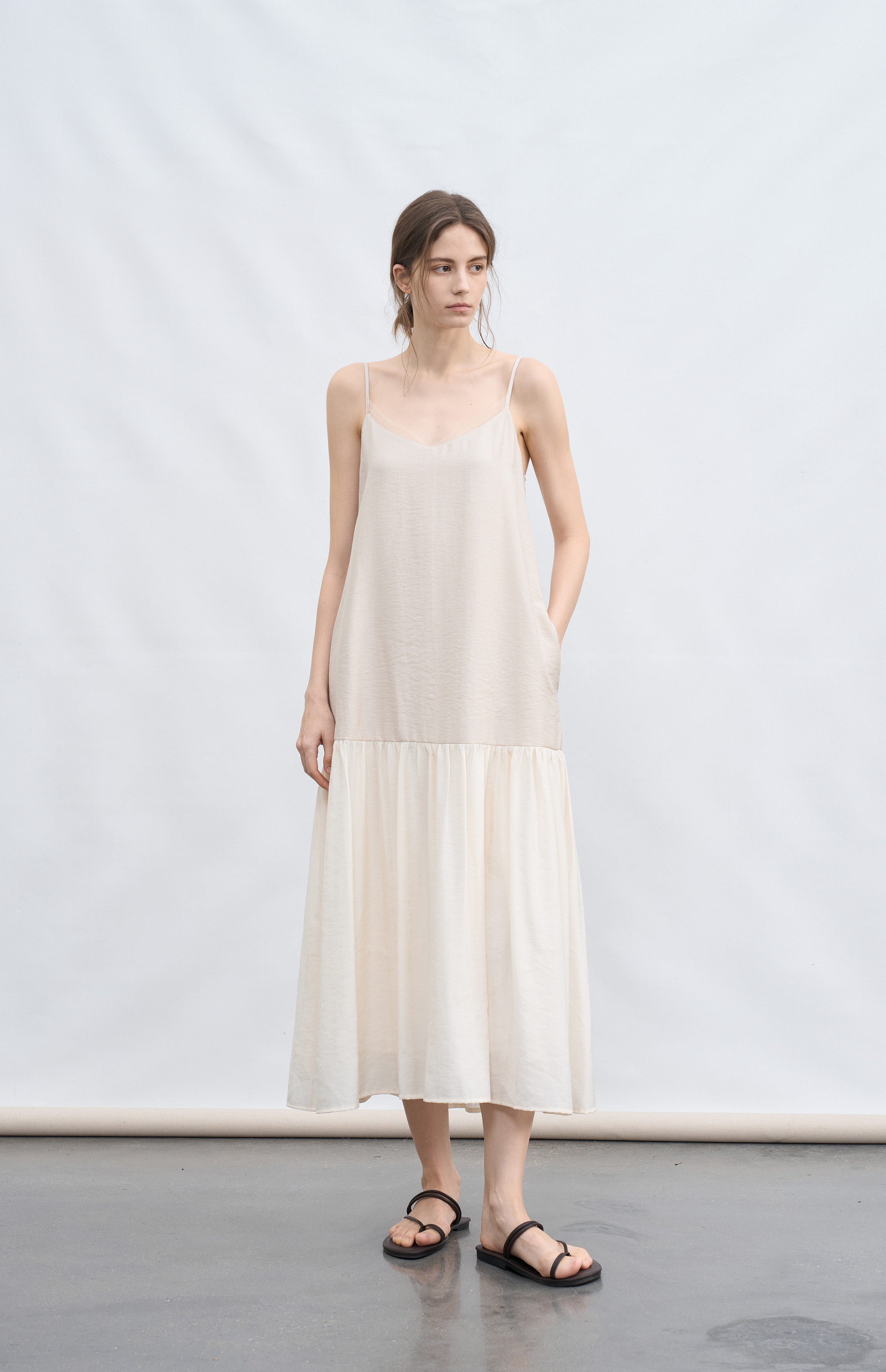 FLOW TEXTURE DOCKING DRESS