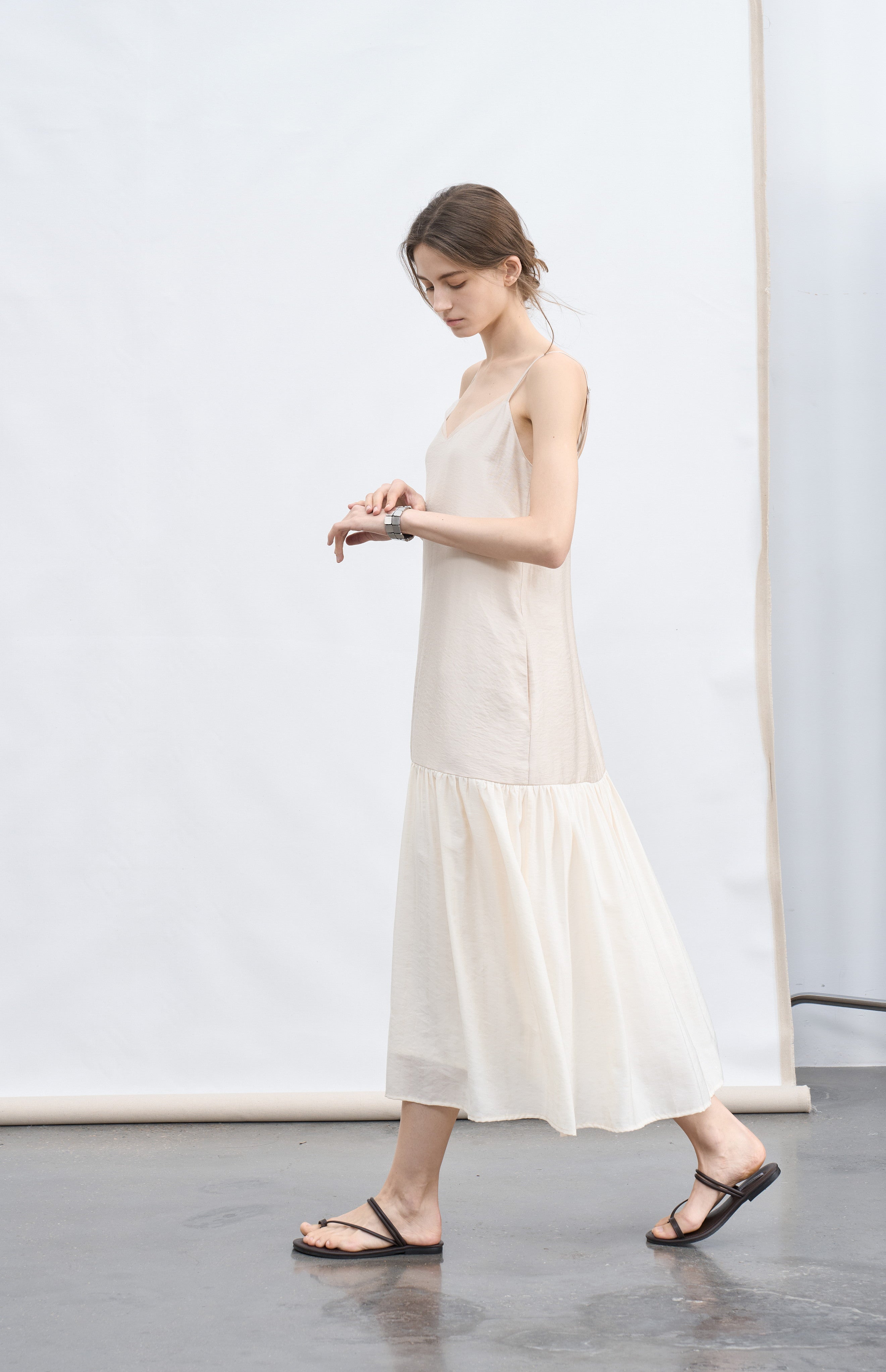 FLOW TEXTURE DOCKING DRESS