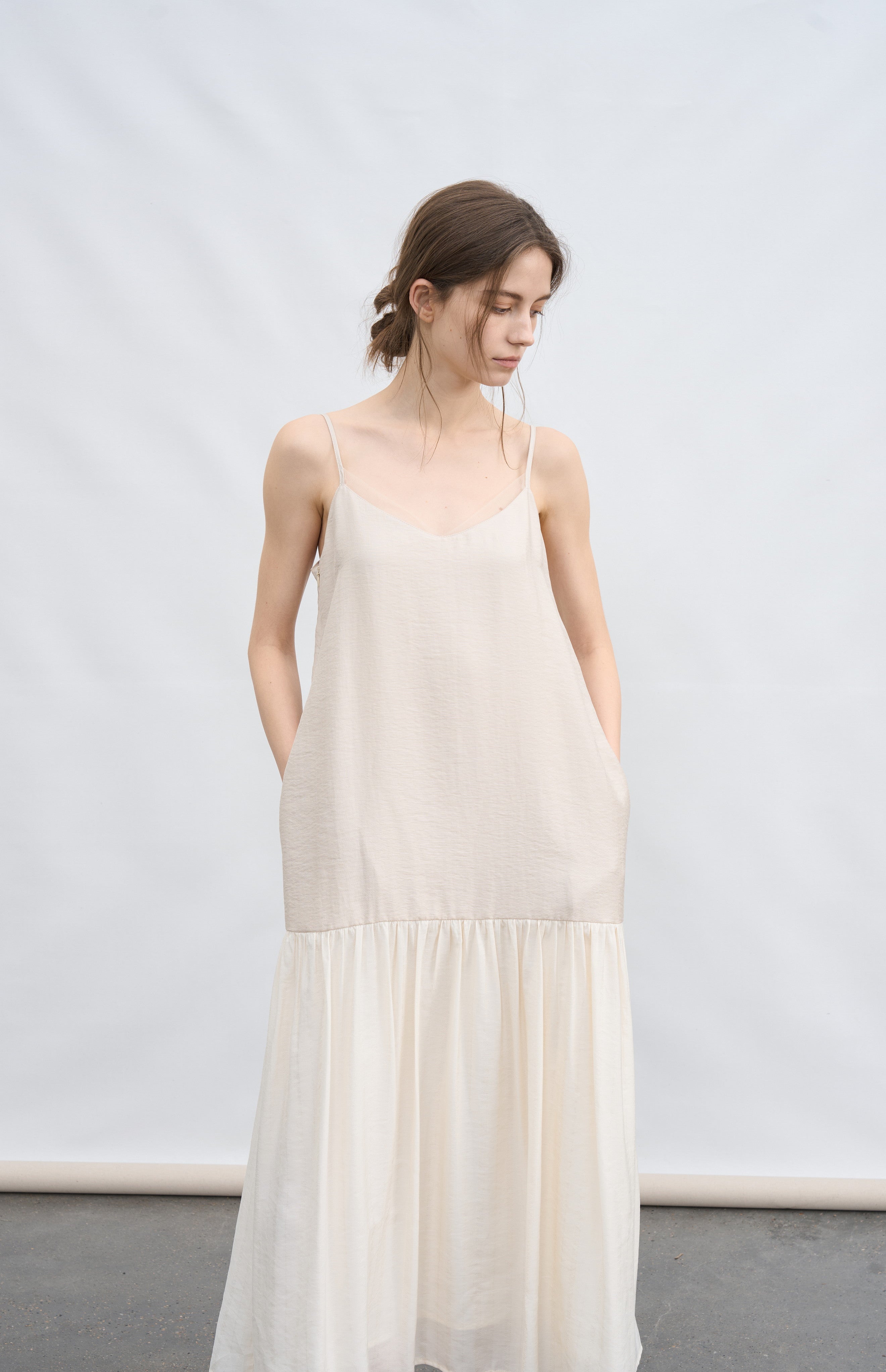 FLOW TEXTURE DOCKING DRESS