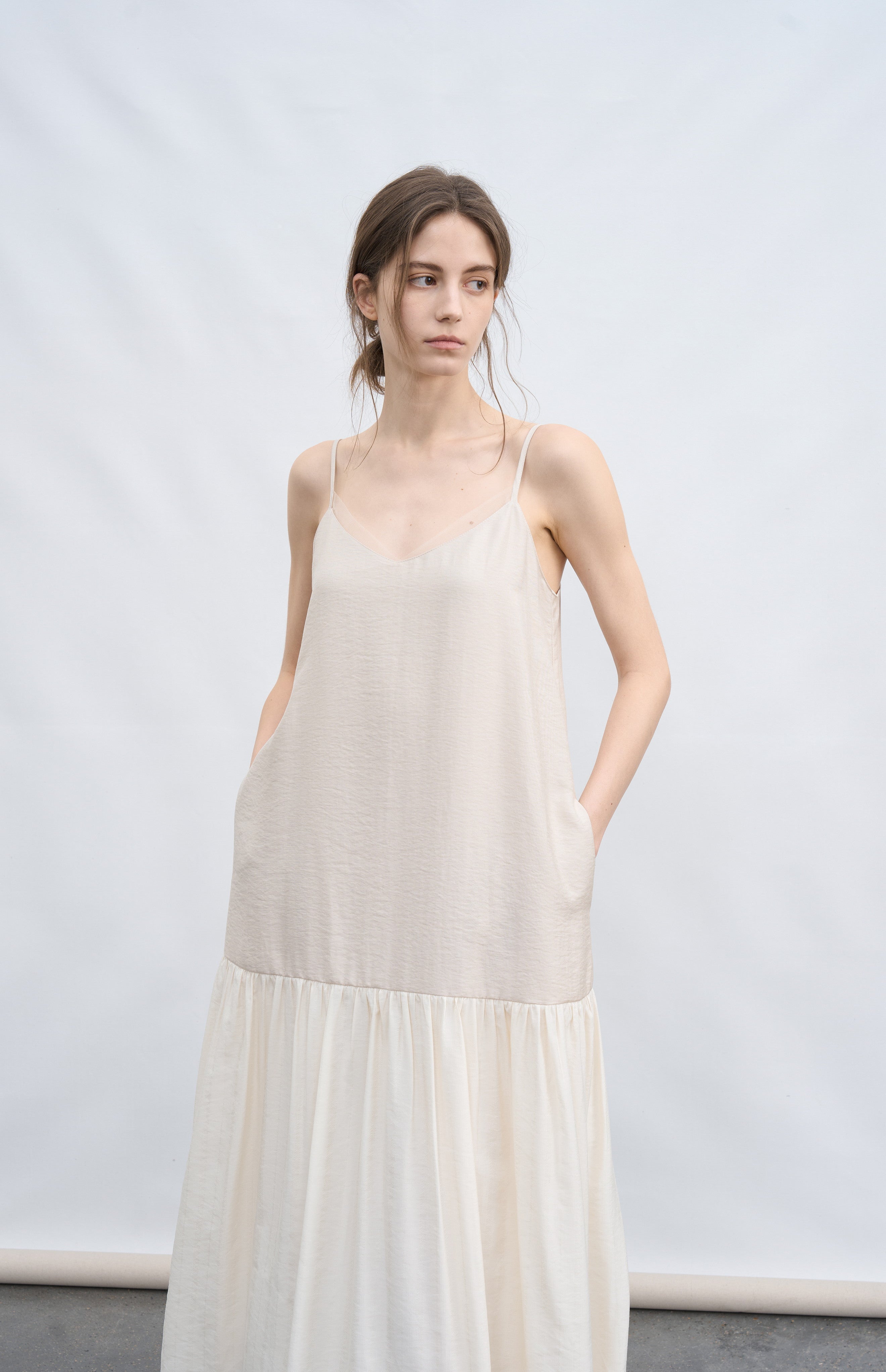 FLOW TEXTURE DOCKING DRESS