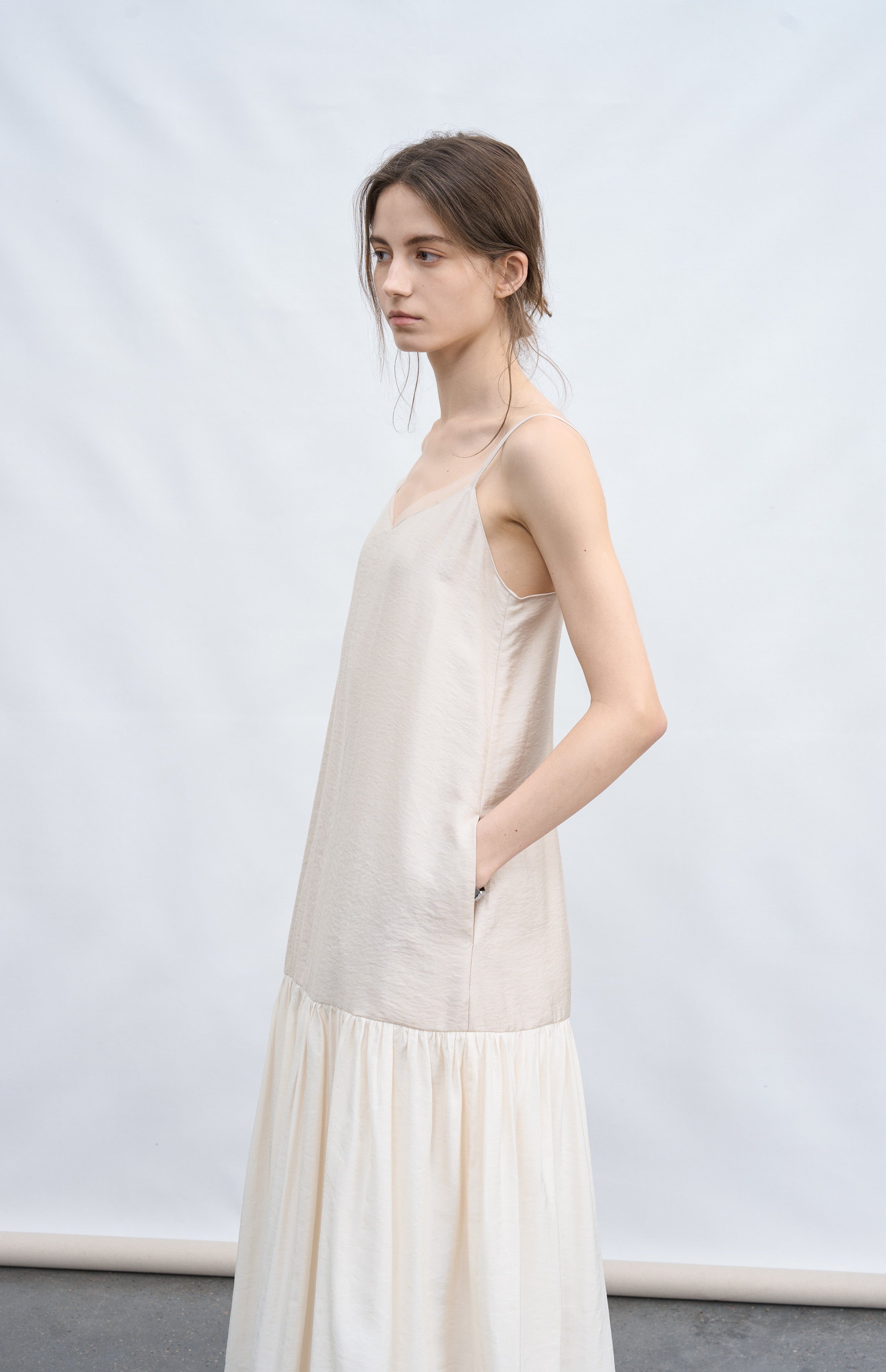 FLOW TEXTURE DOCKING DRESS