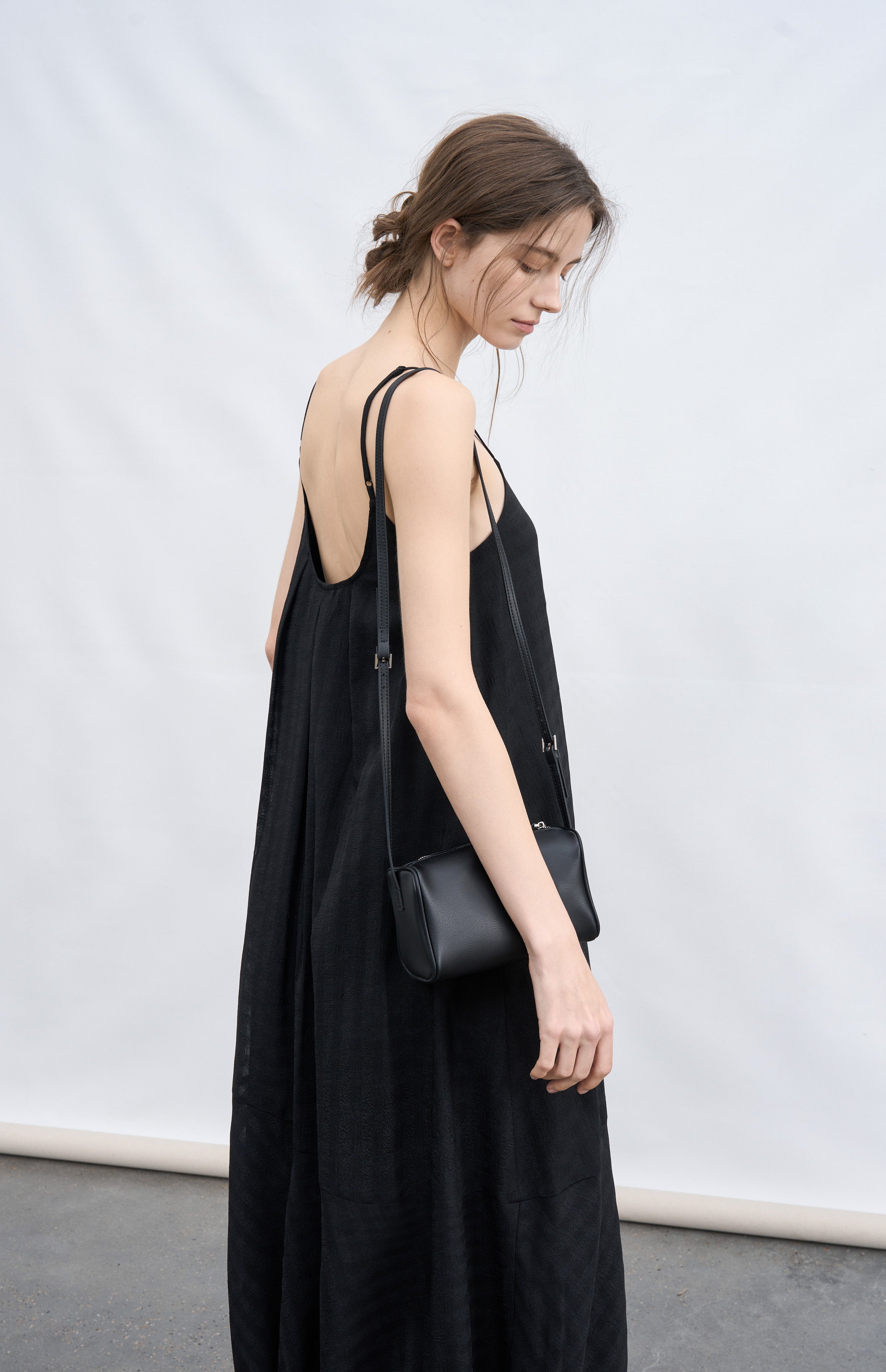 BALLOON GATHER CHECK DRESS / 벌룬 개더 체크 드레스