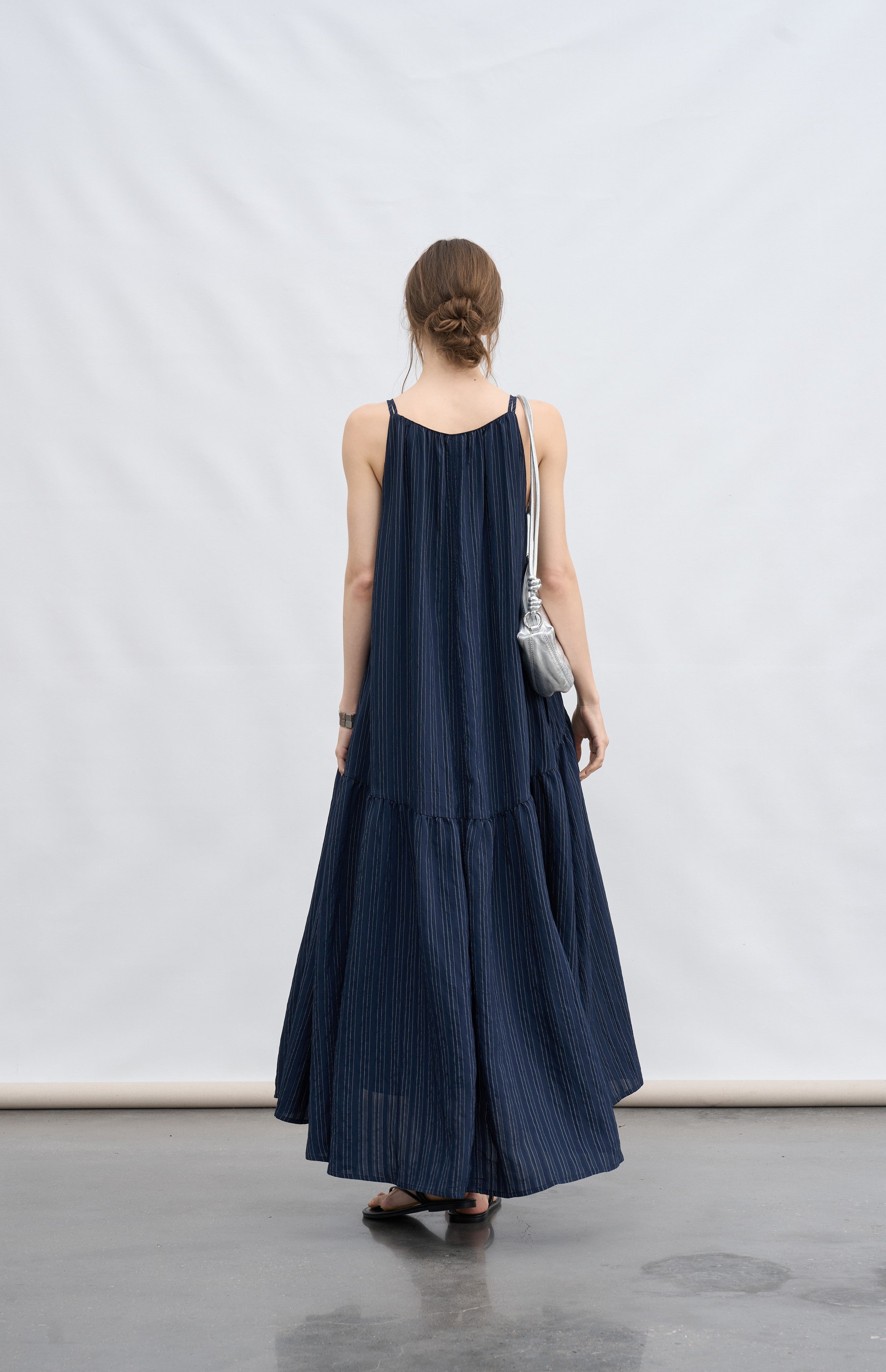 NAVY BLUE STRIPE DRESS
