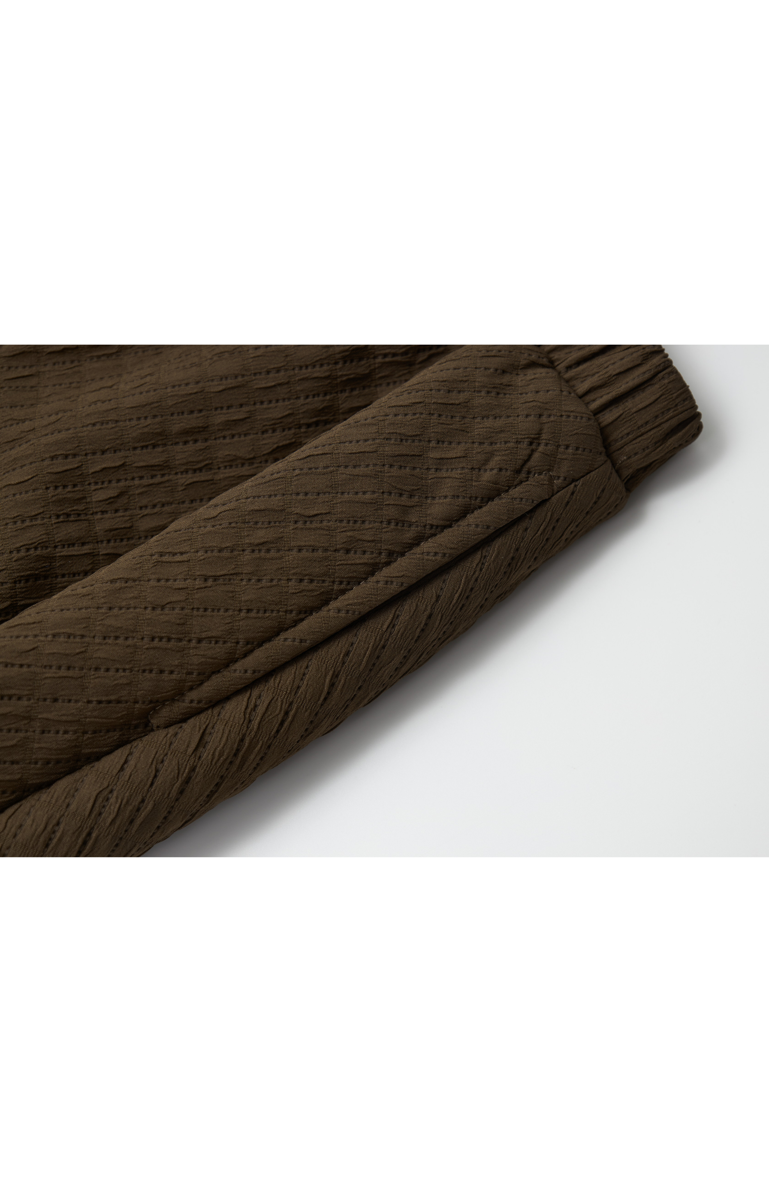 JACQUARD GRID BALLOON SKIRT