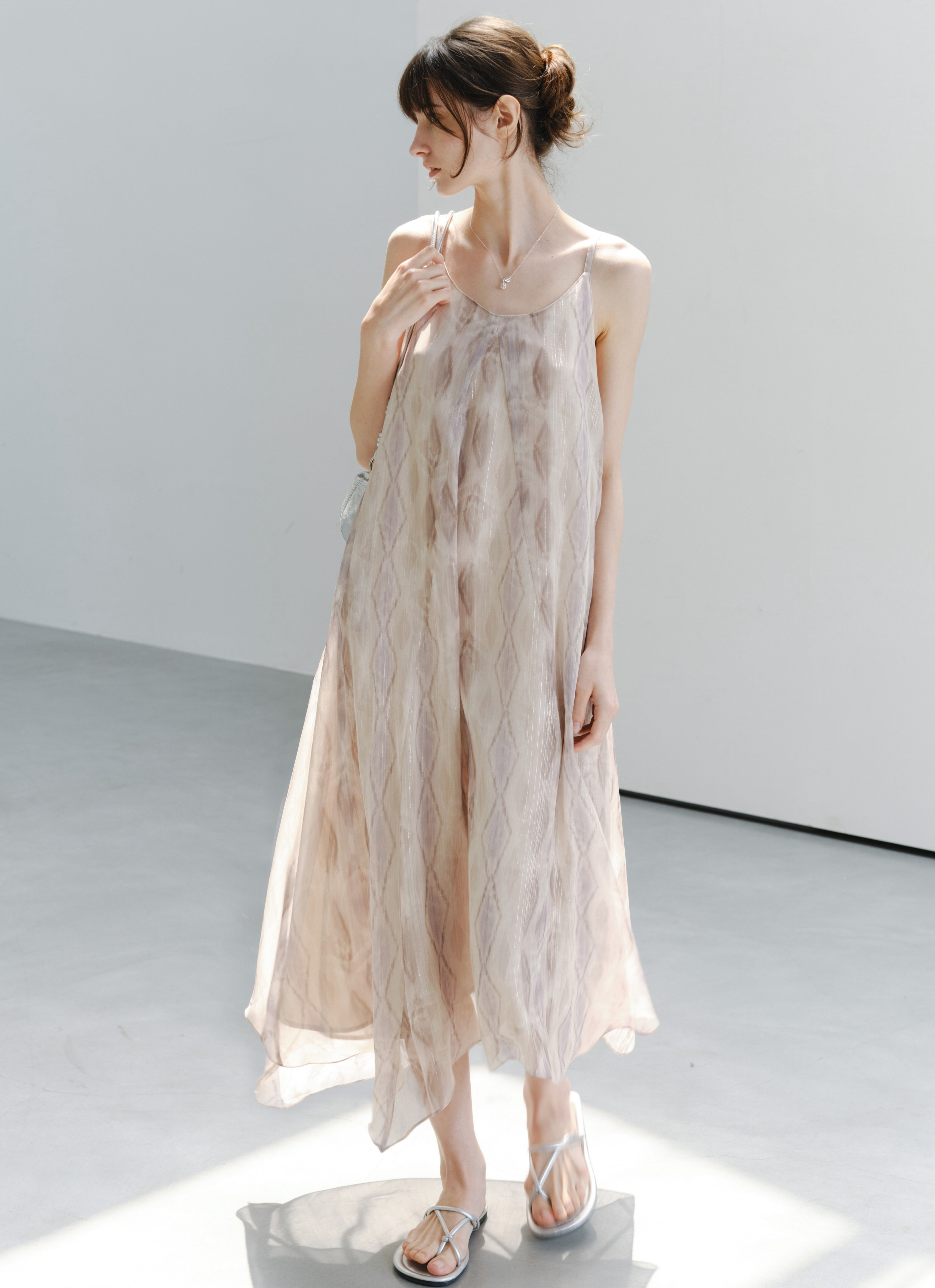 LAYERED SHEER FLORAL DRESS / レイヤードシアーフローラルワンピース