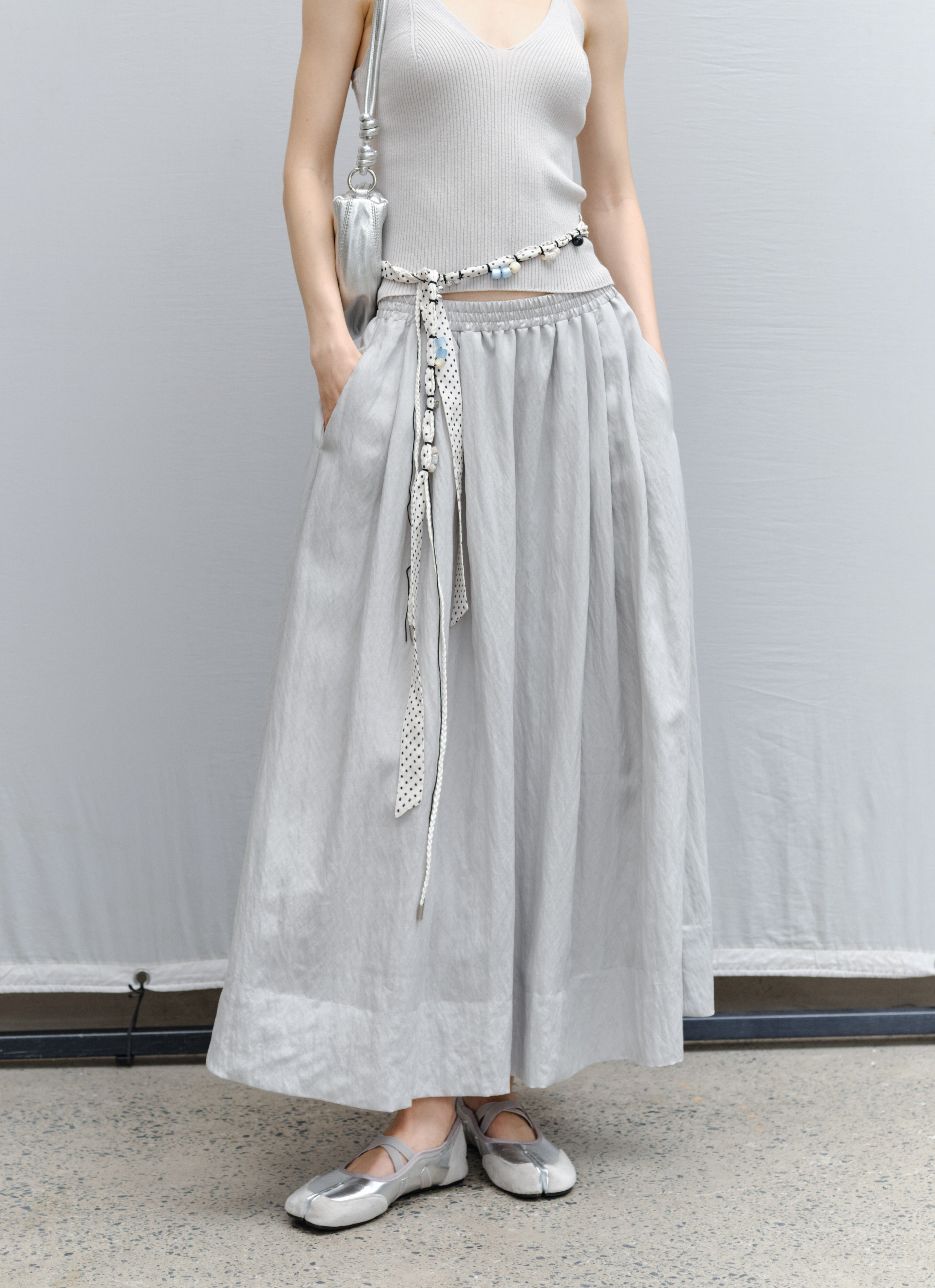 DRY CRINKLE SMOOTH SKIRT / ドライクリンクルスムーススカート