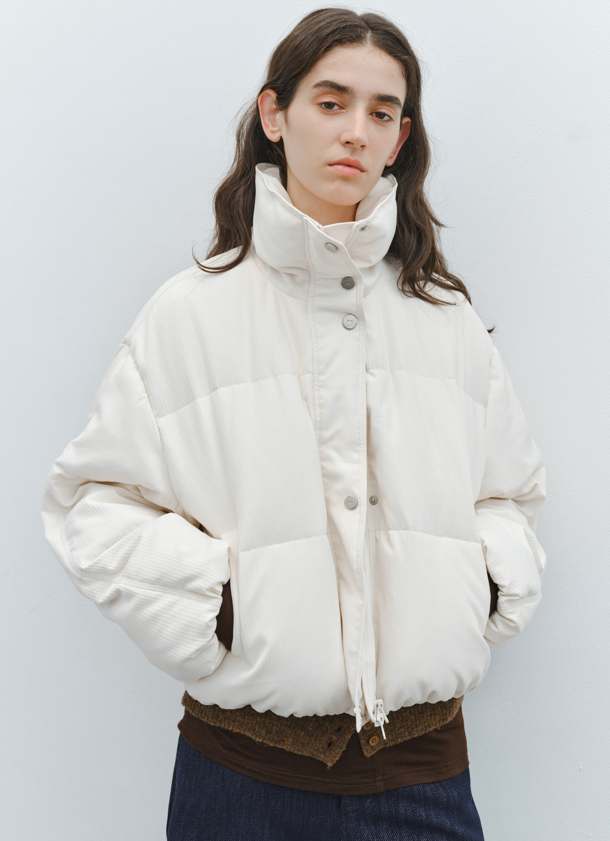 STAND COLLAR SHORT DOWN
