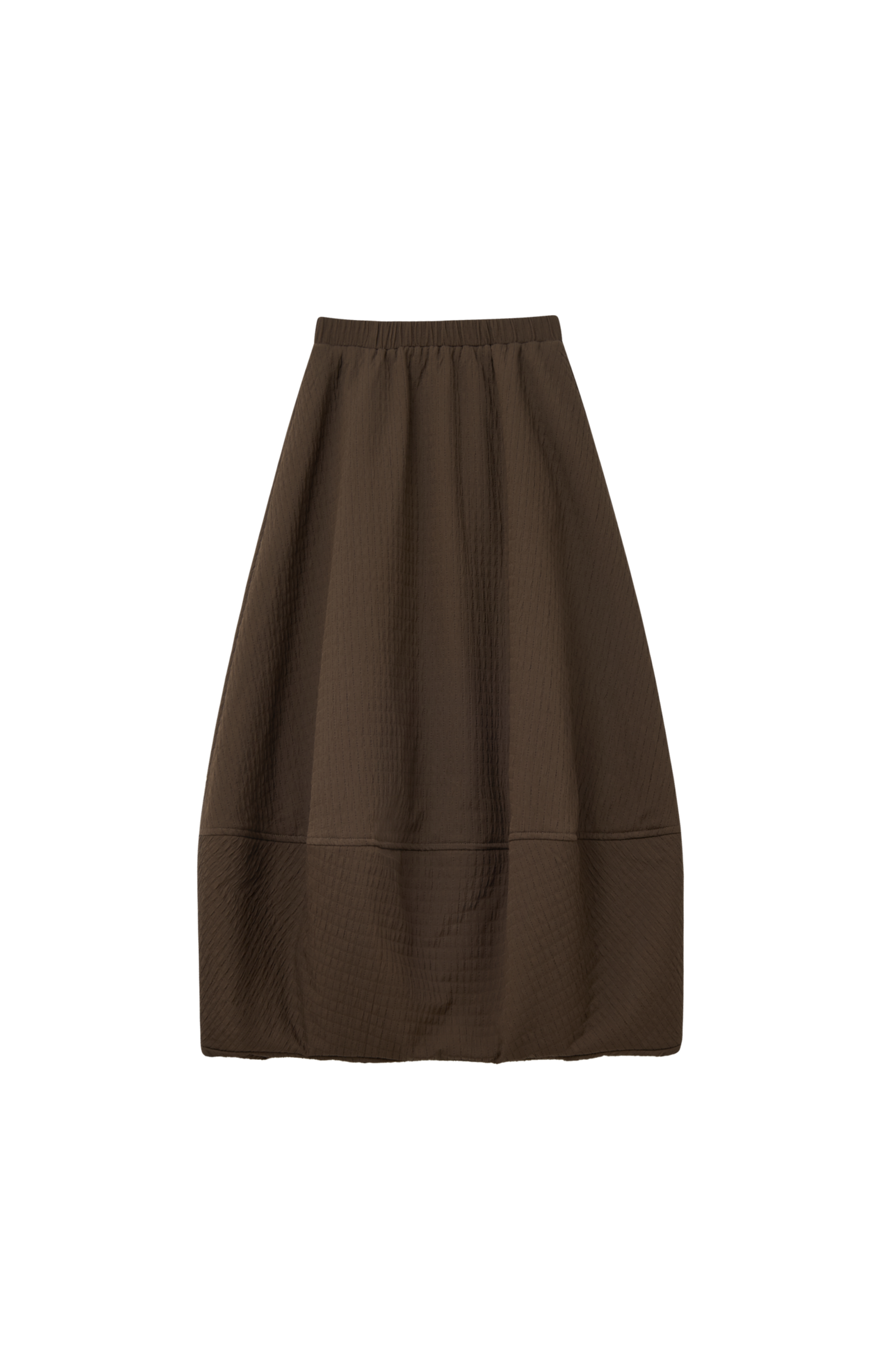 JACQUARD GRID BALLOON SKIRT