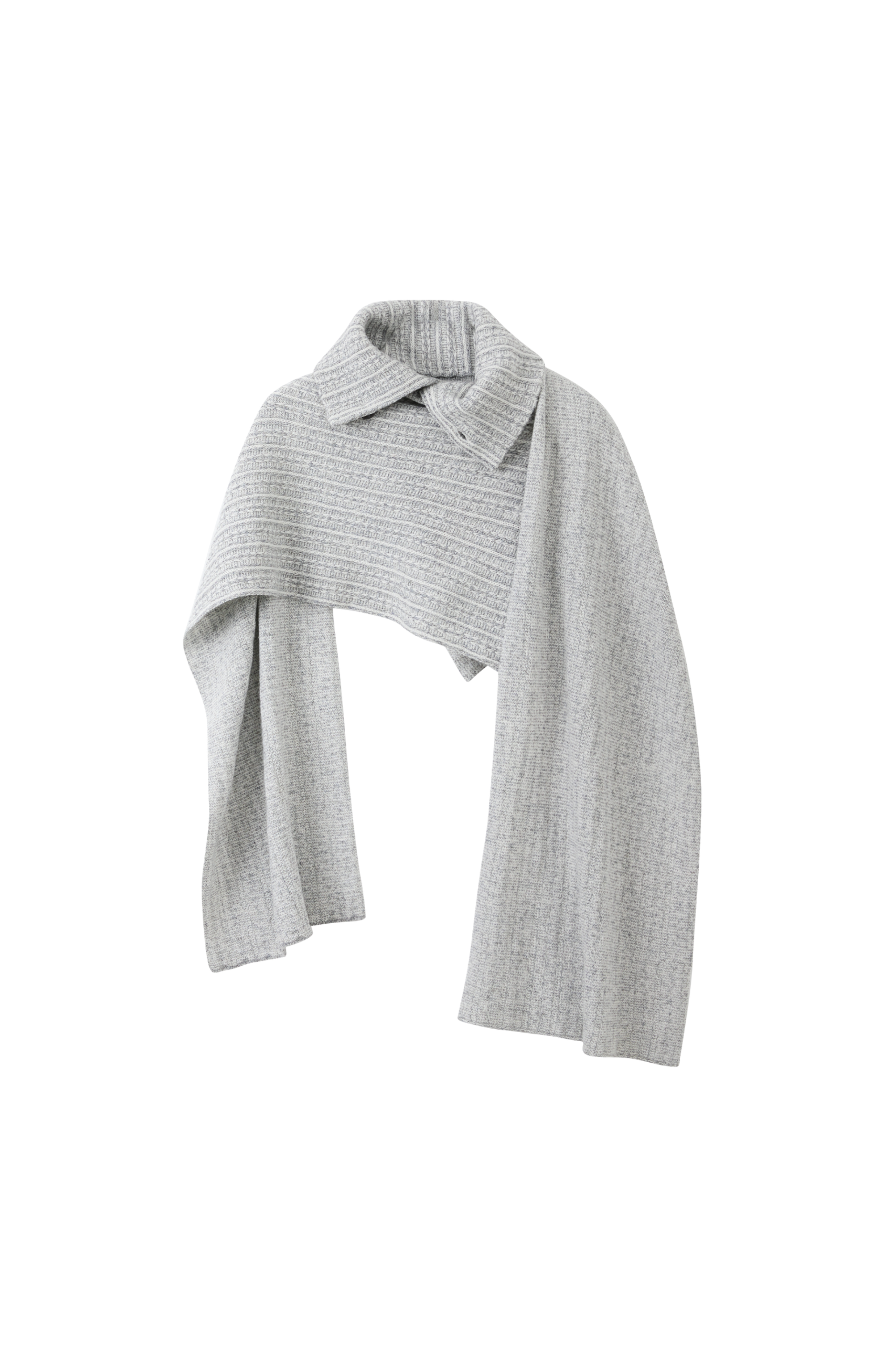 ASYMMETRIC TURTLE KNIT SCARF