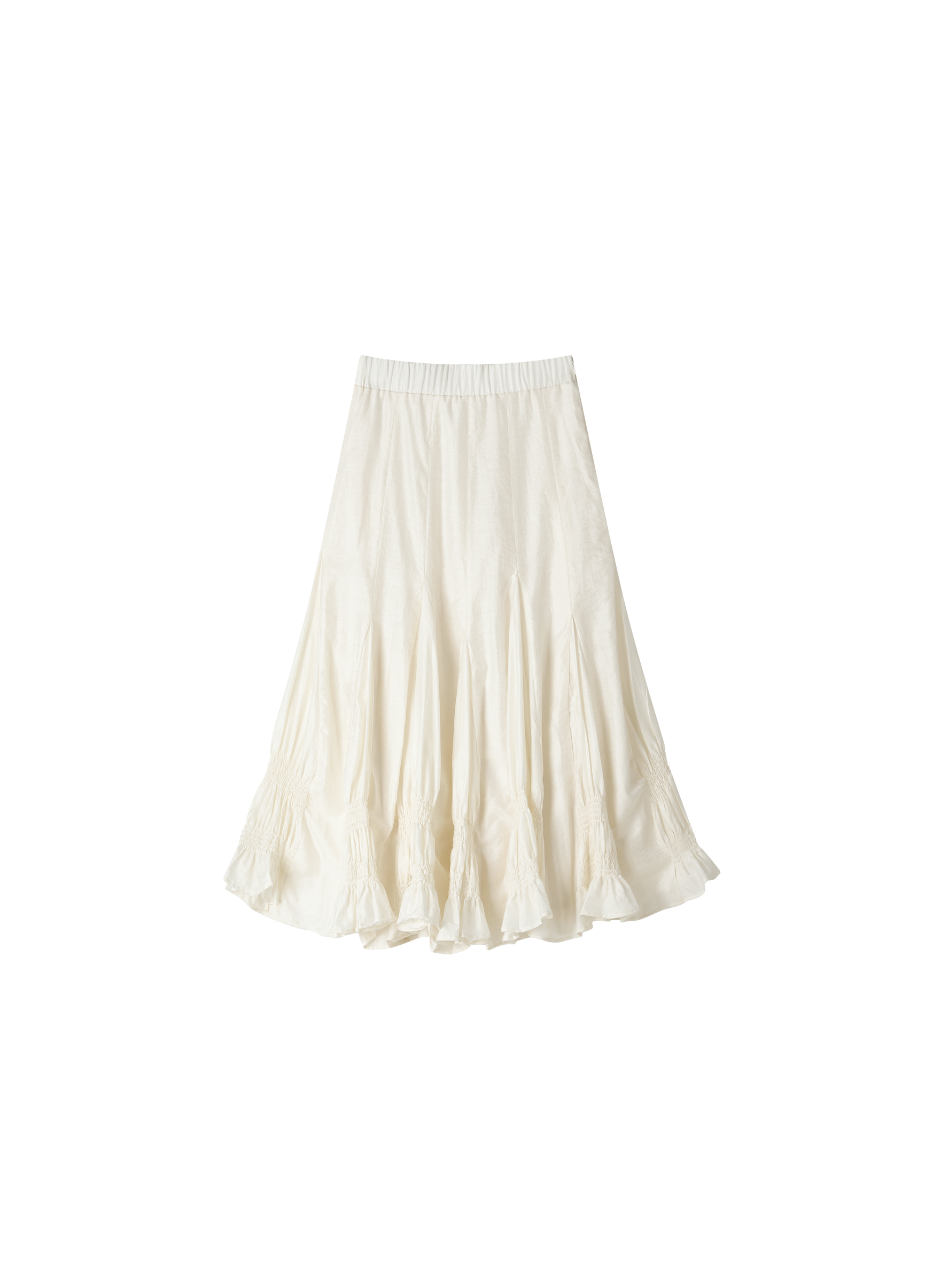 GATHER RUFFLE DESIGN SKIRT
