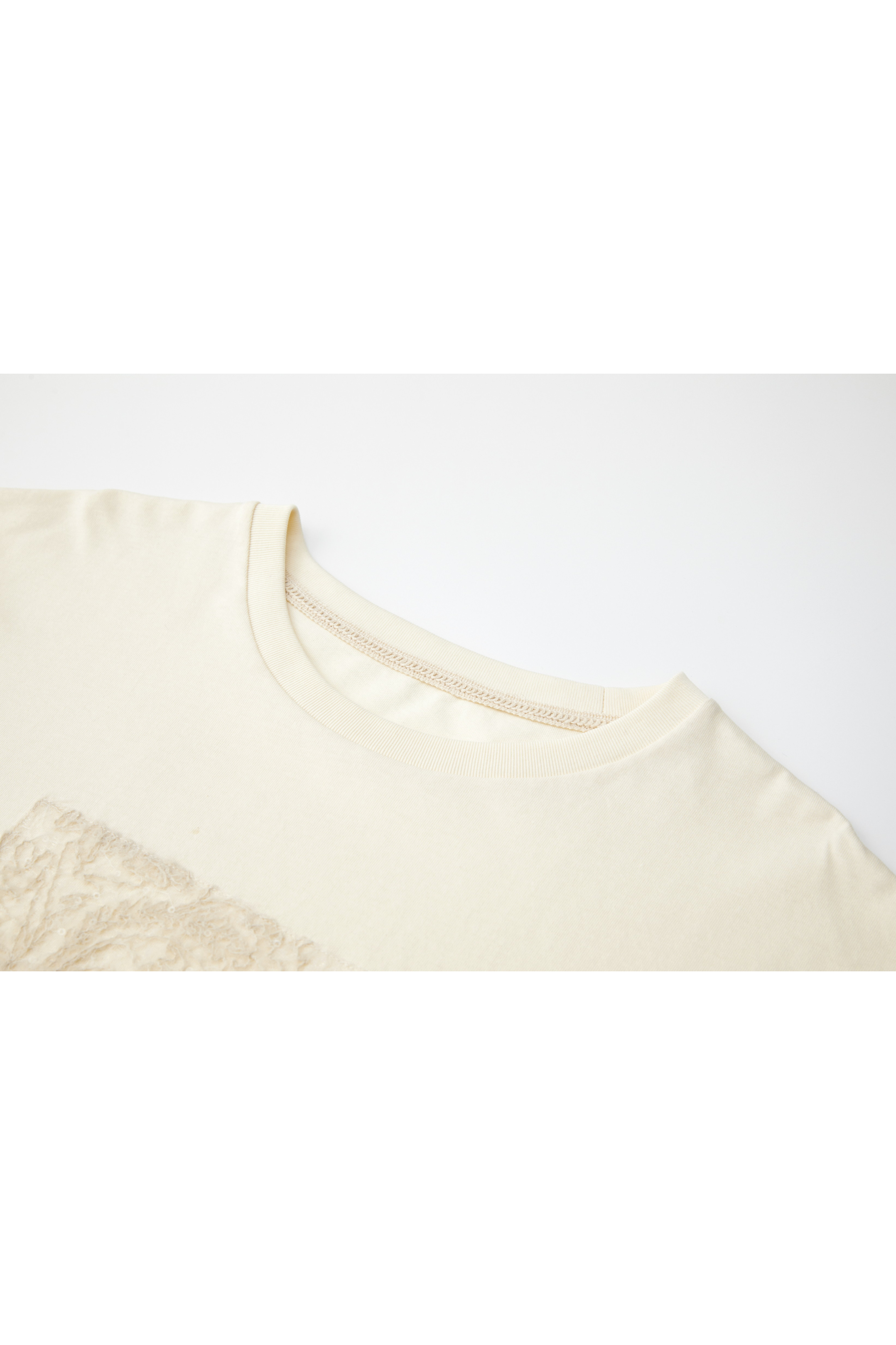 SEQUIN LACE BOX T-SHIRT / スパンコールレースボックスTシャツ