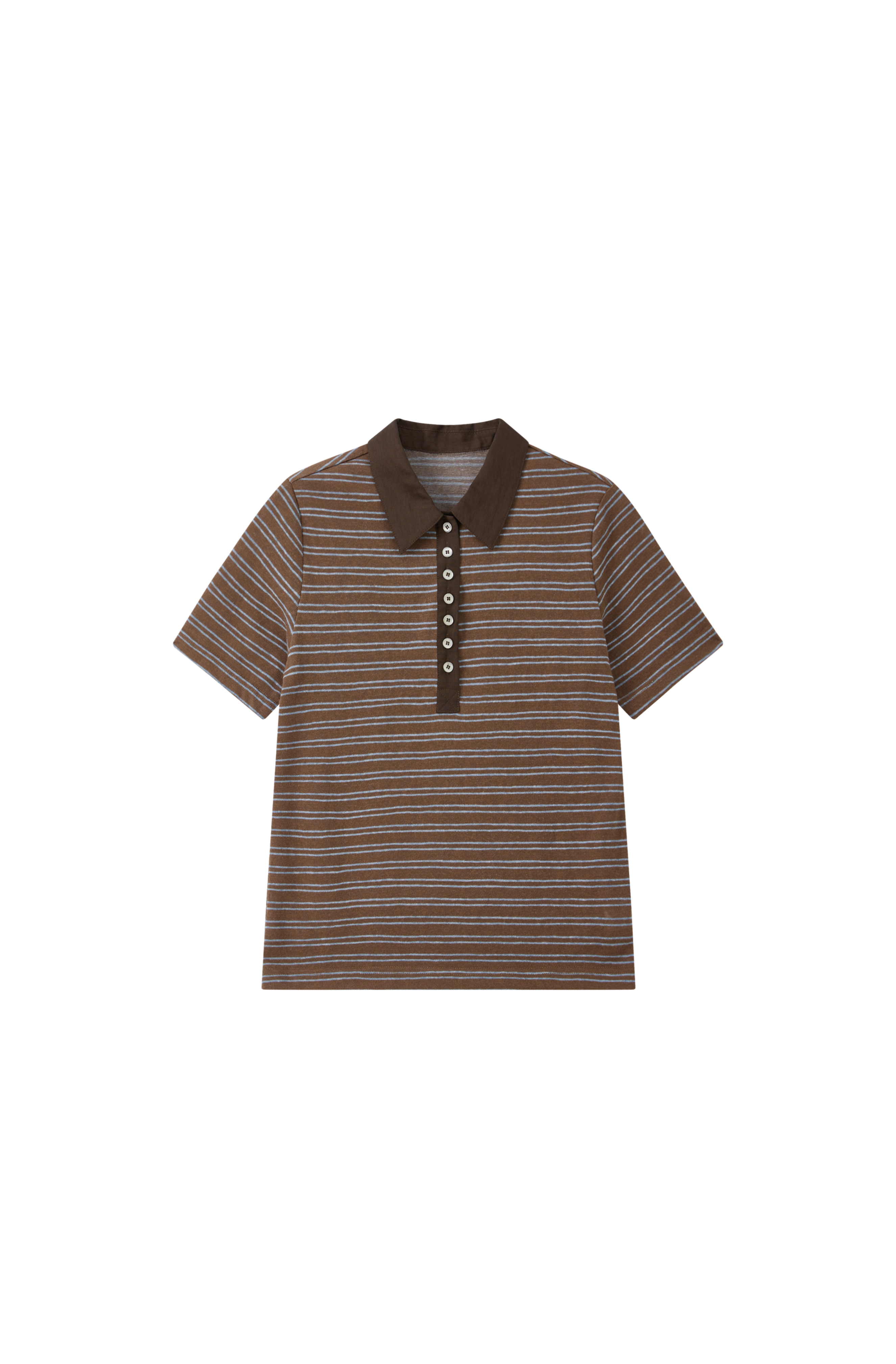 LINEAR BUTTON STRIPE TEE