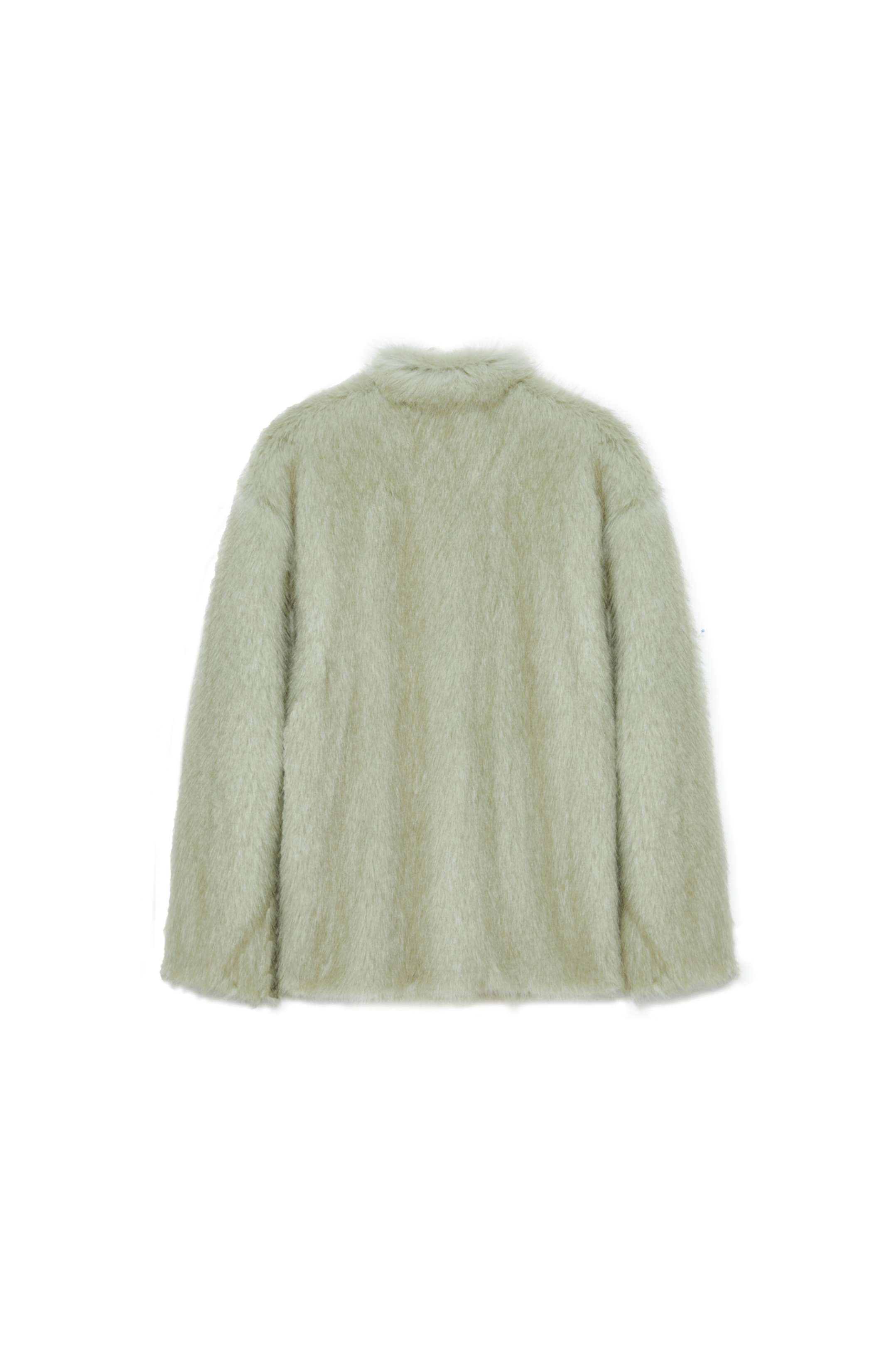 GREEN FUR SOFT COAT