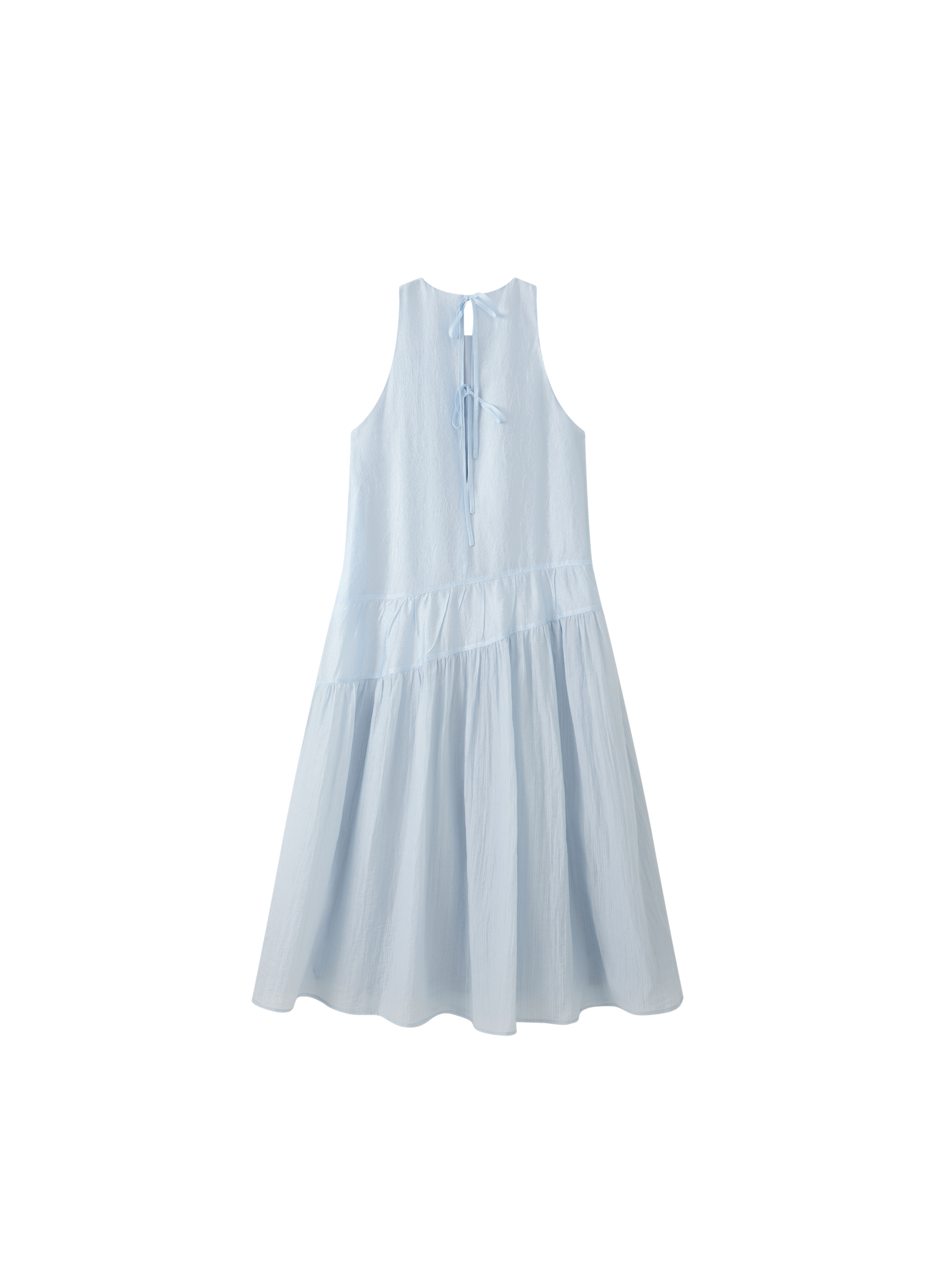 BACK RIBBON SMOOTH DRESS