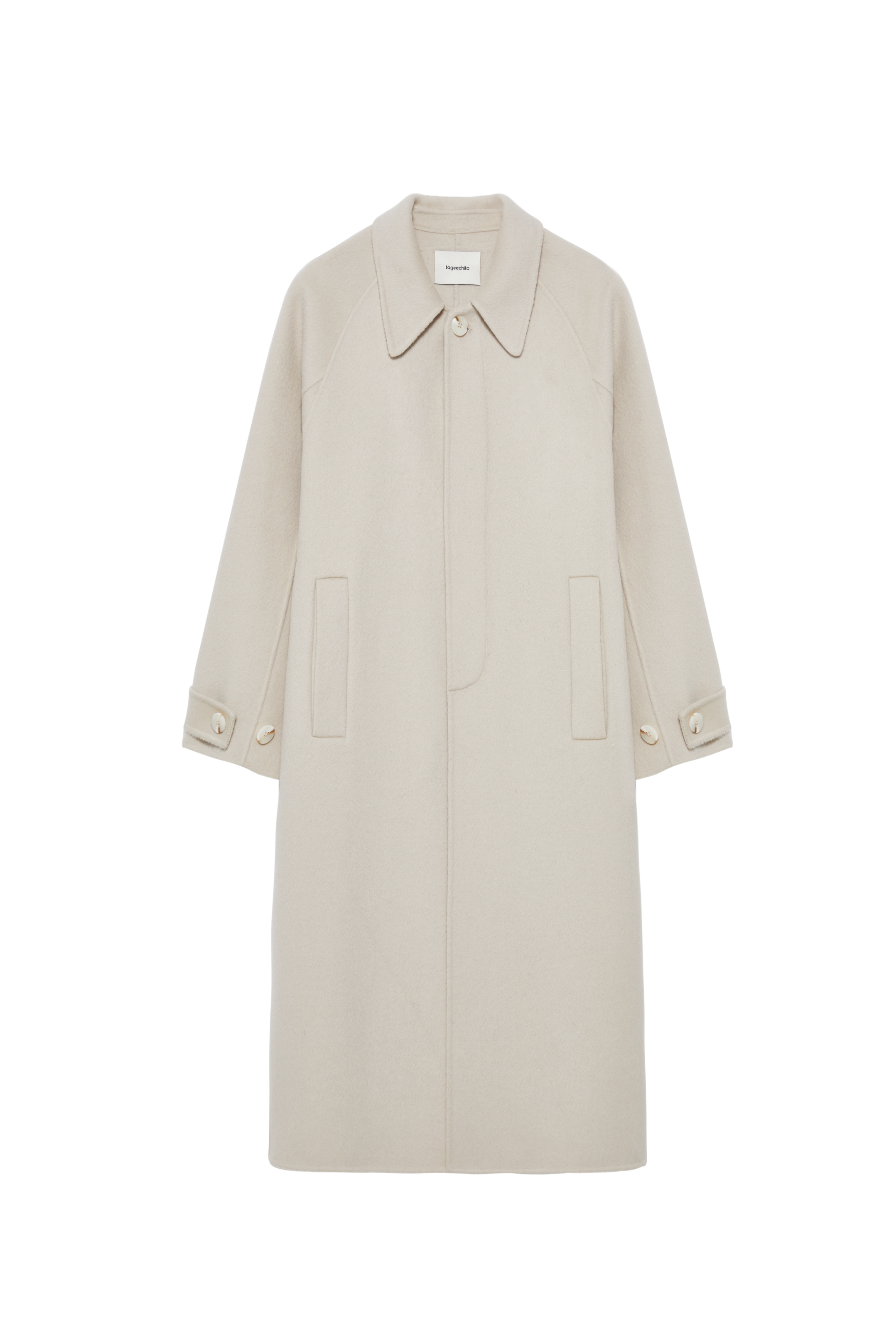 NATURAL DUSTY WOOL COAT