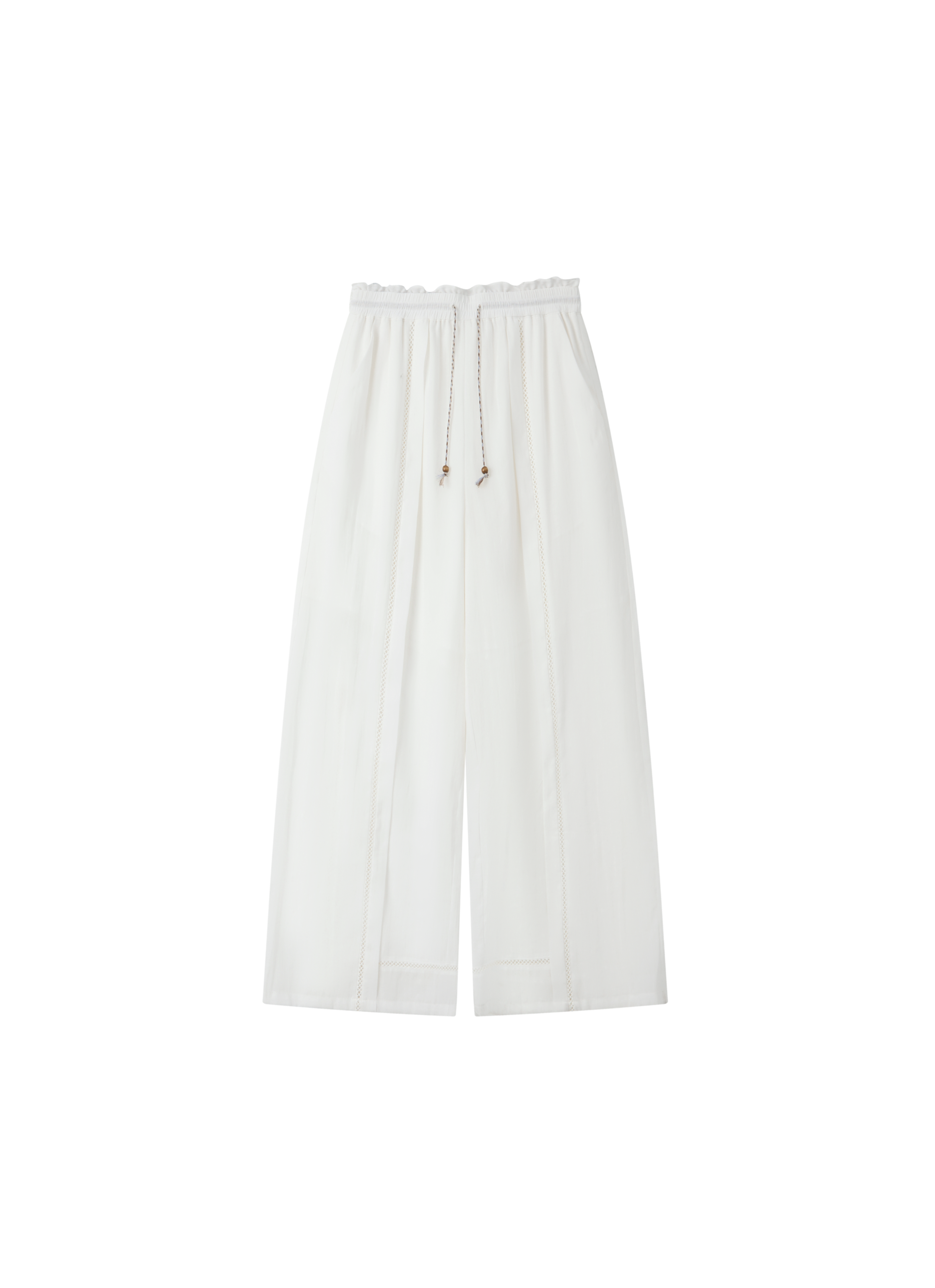 CROCHET LINE WIDE PANTS