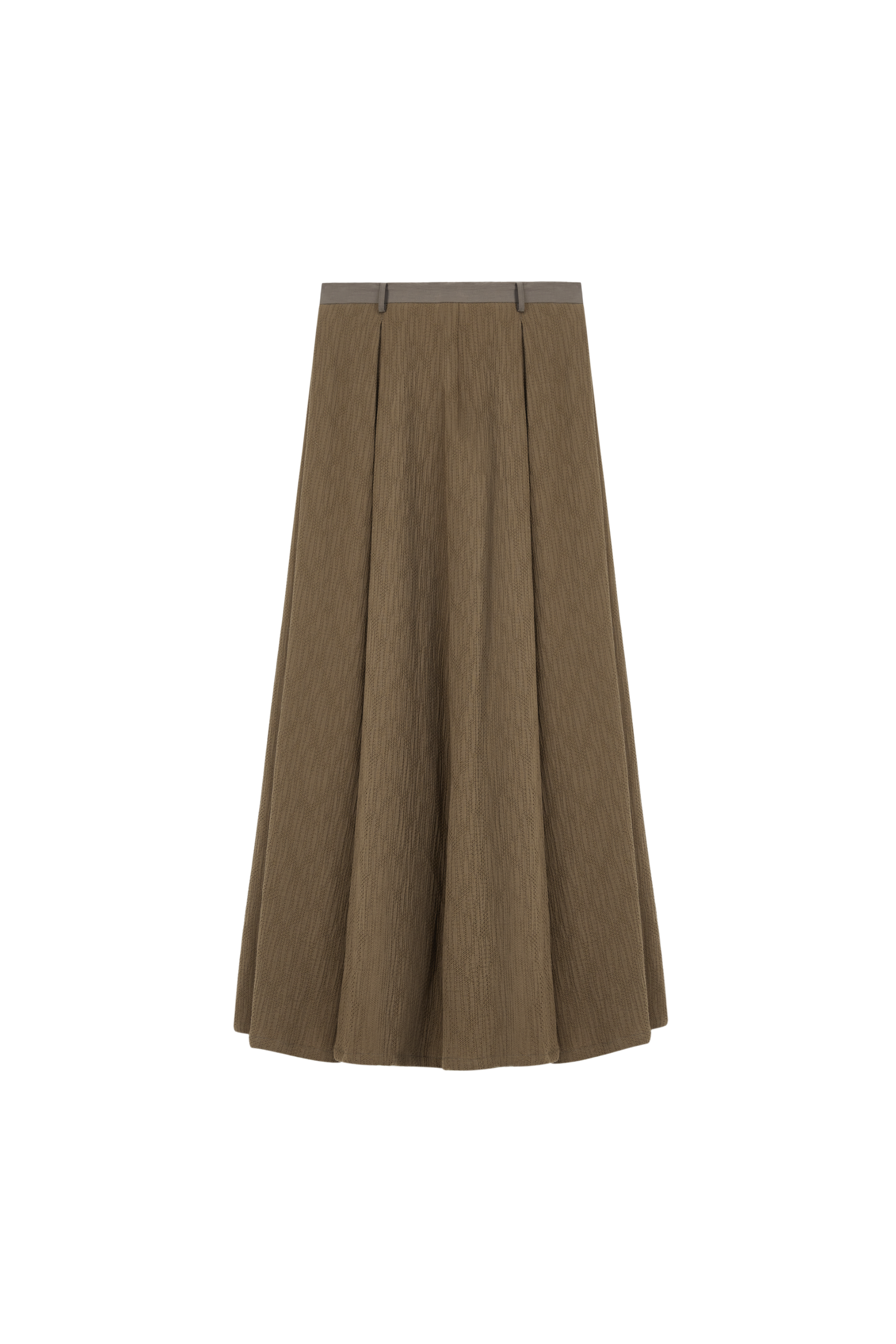 PLEATED FLARE CALM SKIRT / プリーツフレアカームスカート