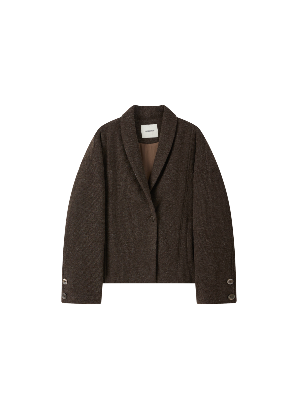 WARM TEXTURE SCARF JACKET