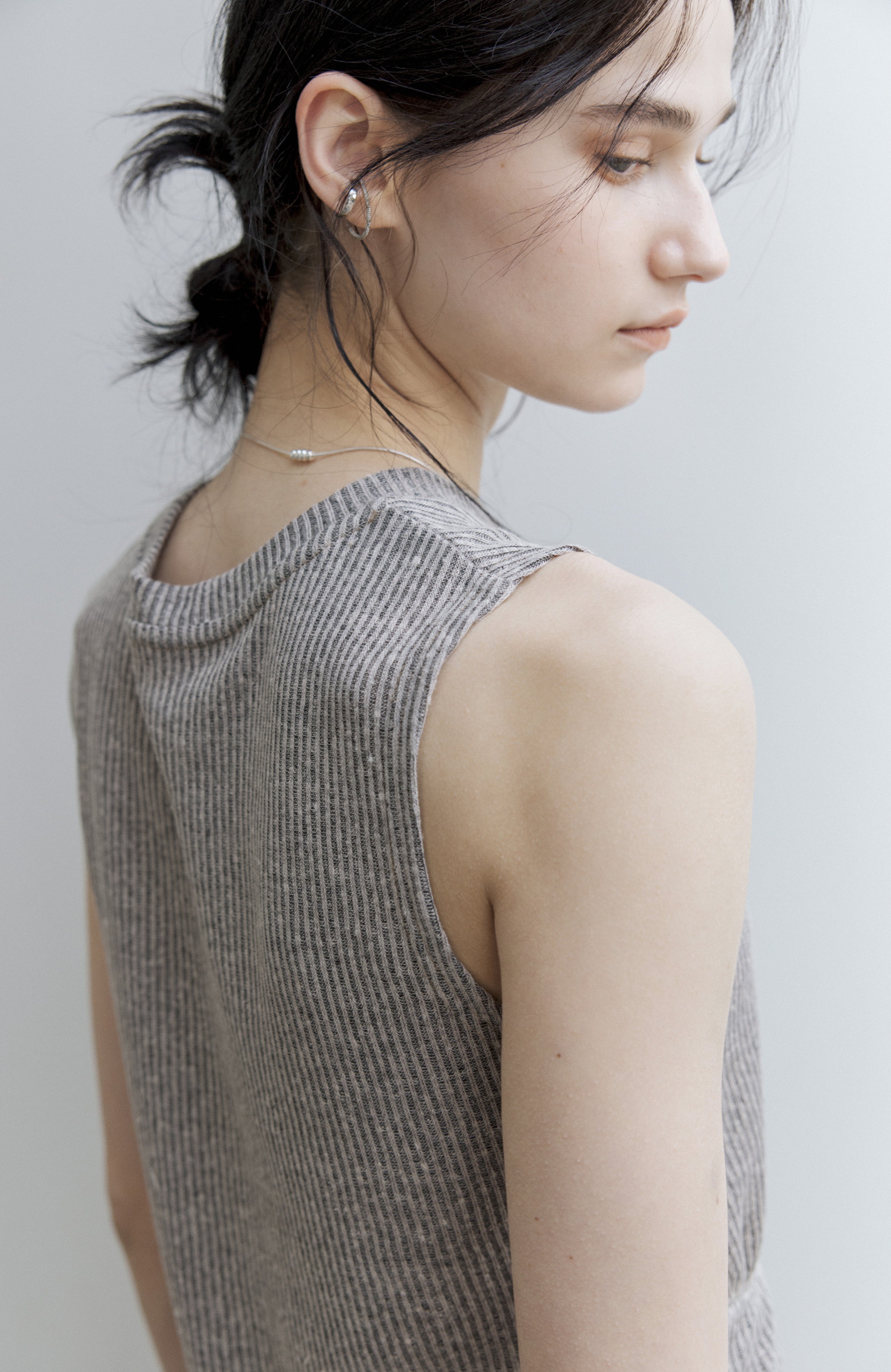 WAIST EDGE RIB TOP / ウエストエッジリブトップ