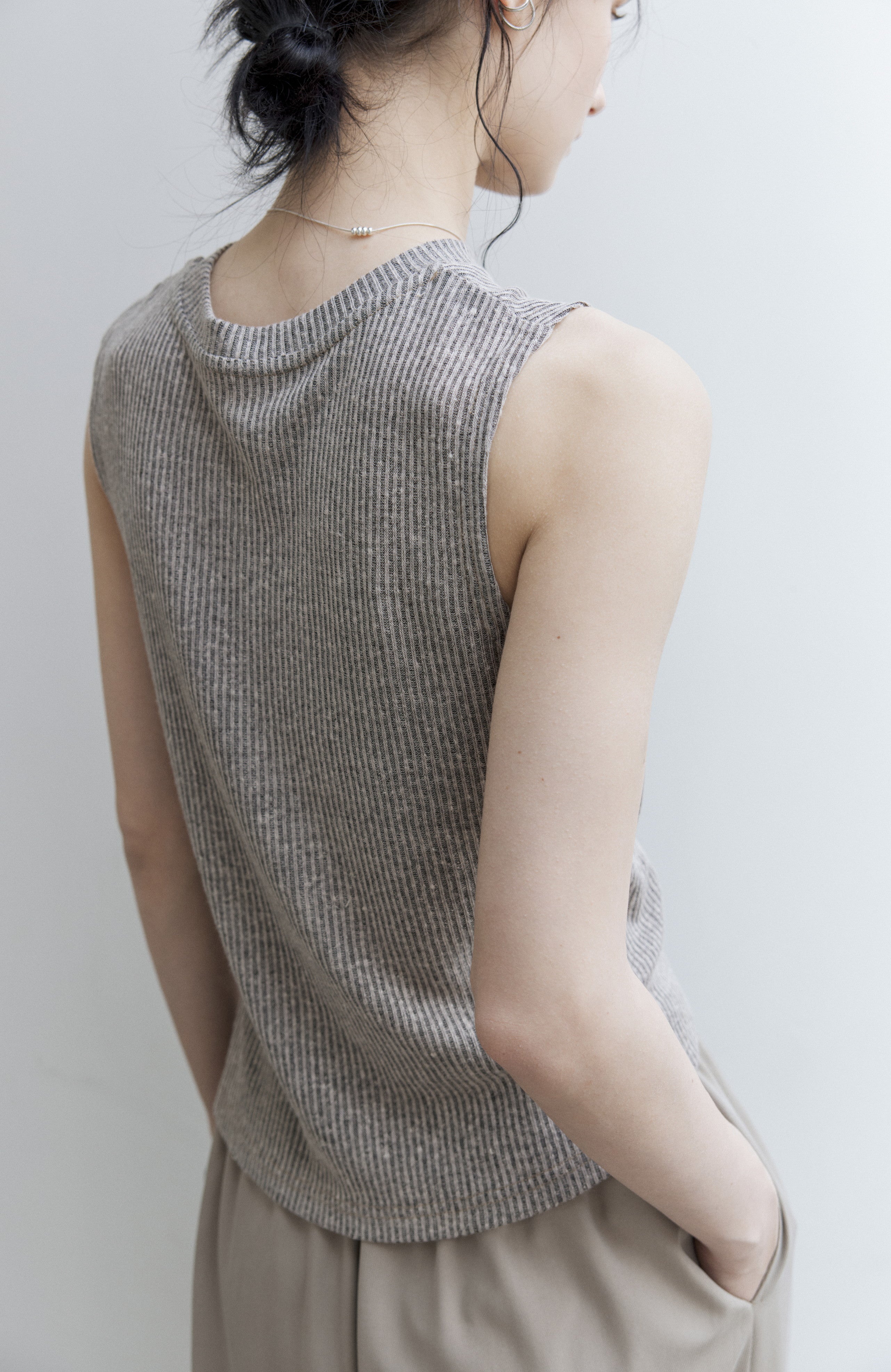 WAIST EDGE RIB TOP / ウエストエッジリブトップ