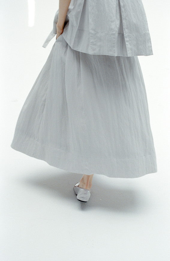 DRY CRINKLE SMOOTH BLOUSE / ドライクリンクルスムースブラウス