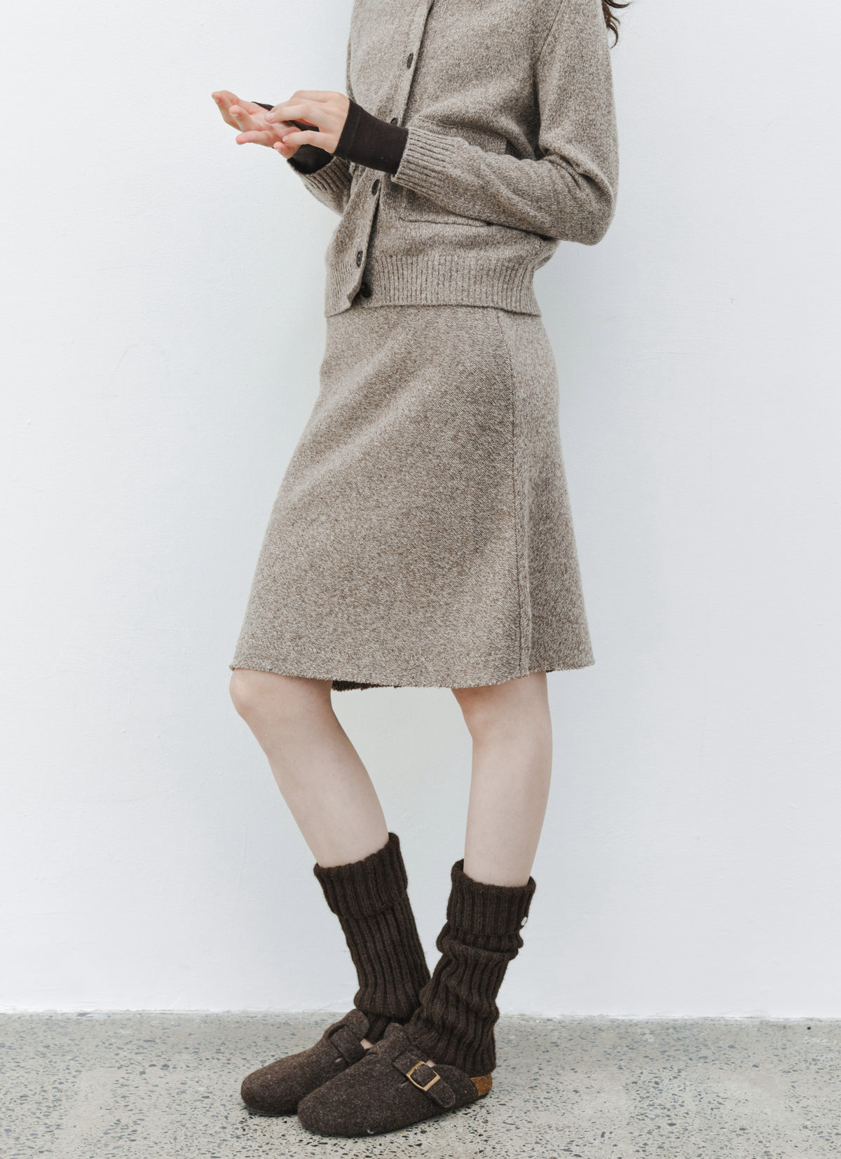 WARM TONE KNIT SKIRT