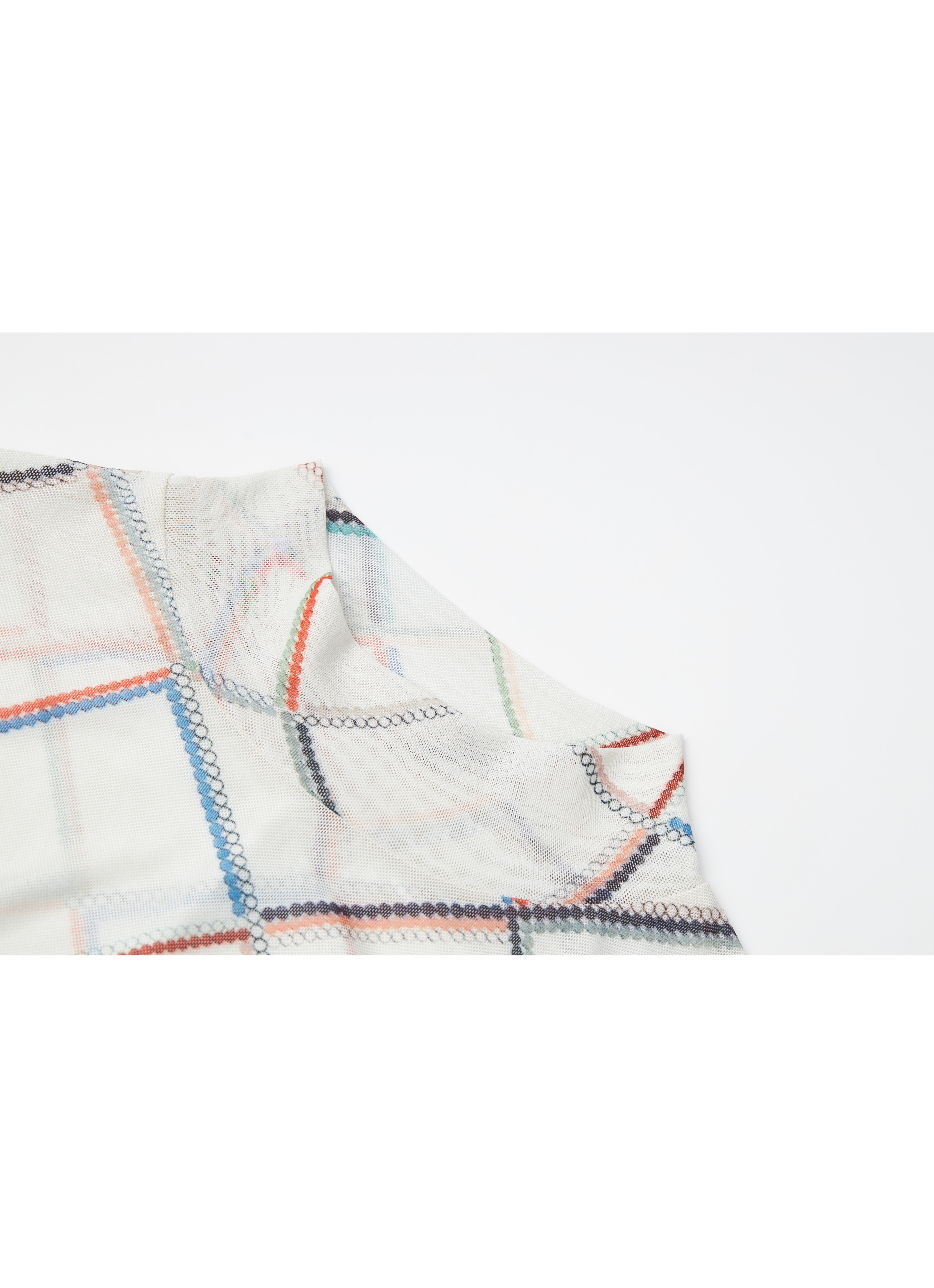 GRID DESIGN SHEER TOP / グリッドデザインシアートップ