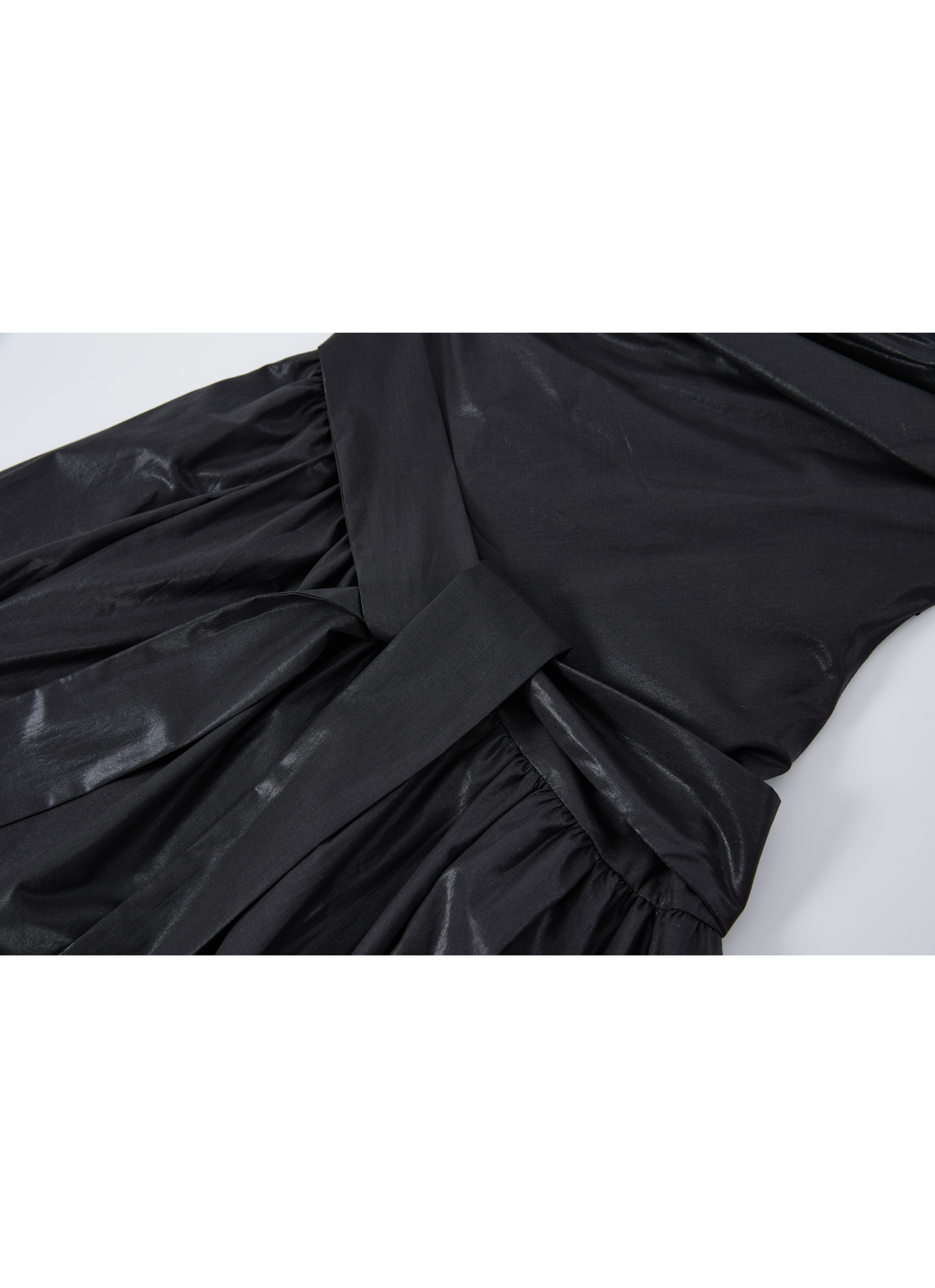 GATHER FIT GLOSS DRESS