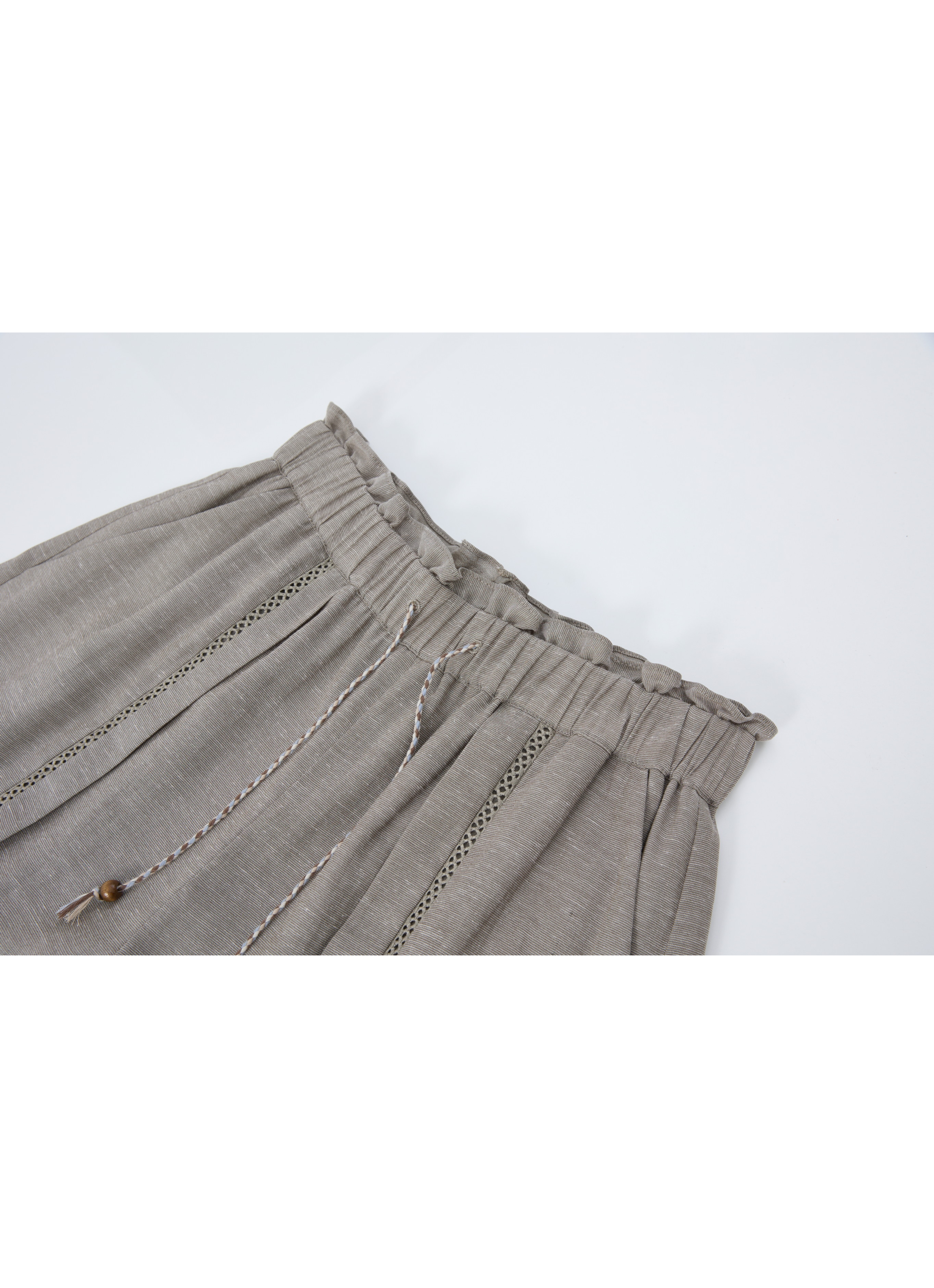 CROCHET LINE WIDE PANTS