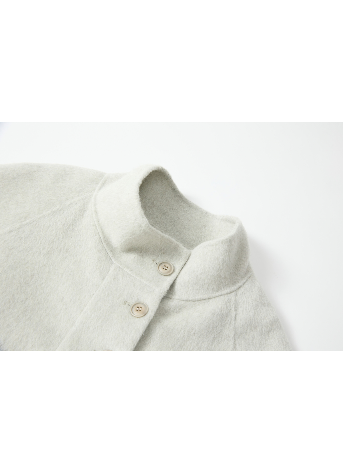 FEATHER WOOL100% MIDI COAT