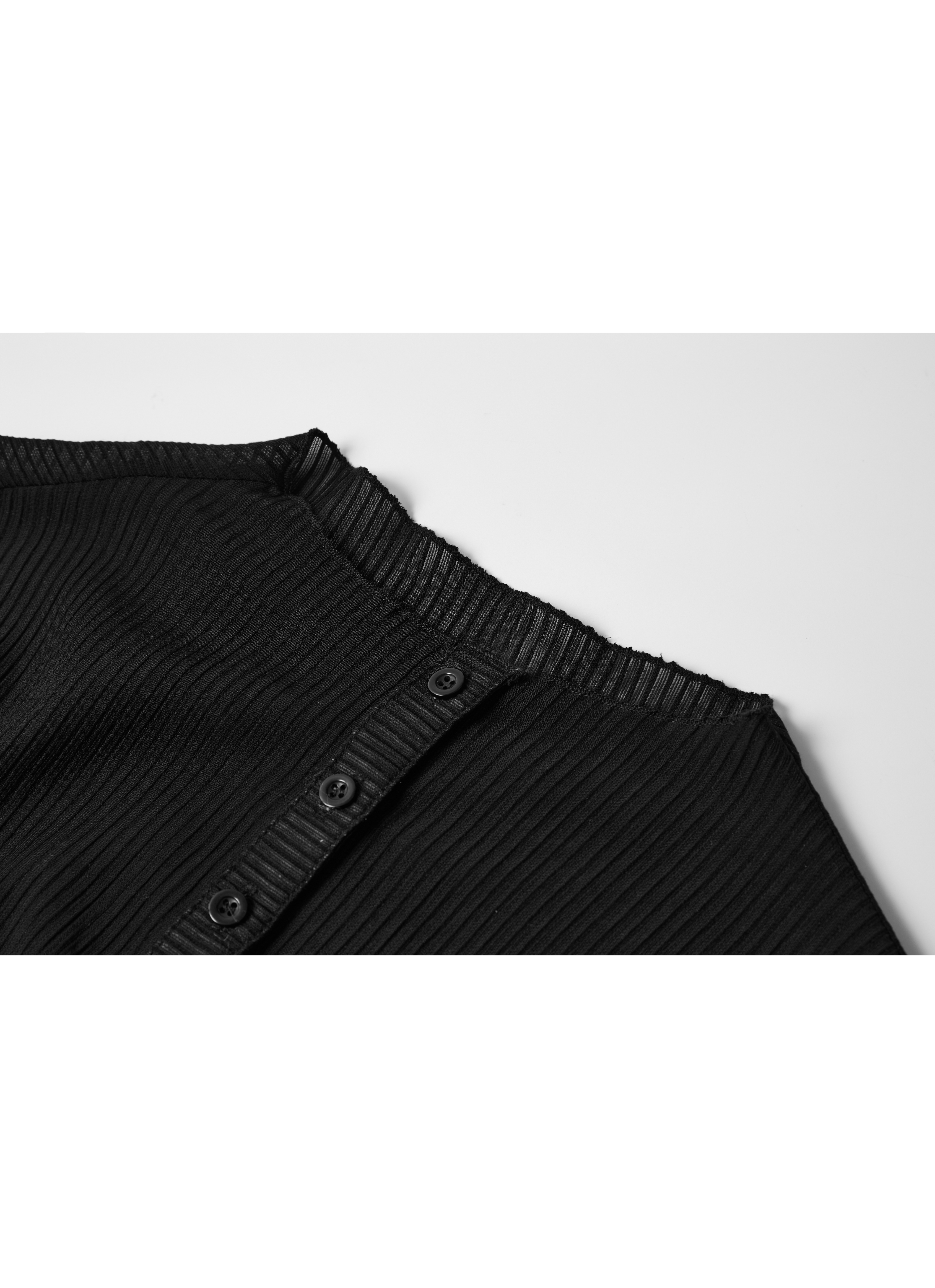 Multi-Button Sheer Blouse