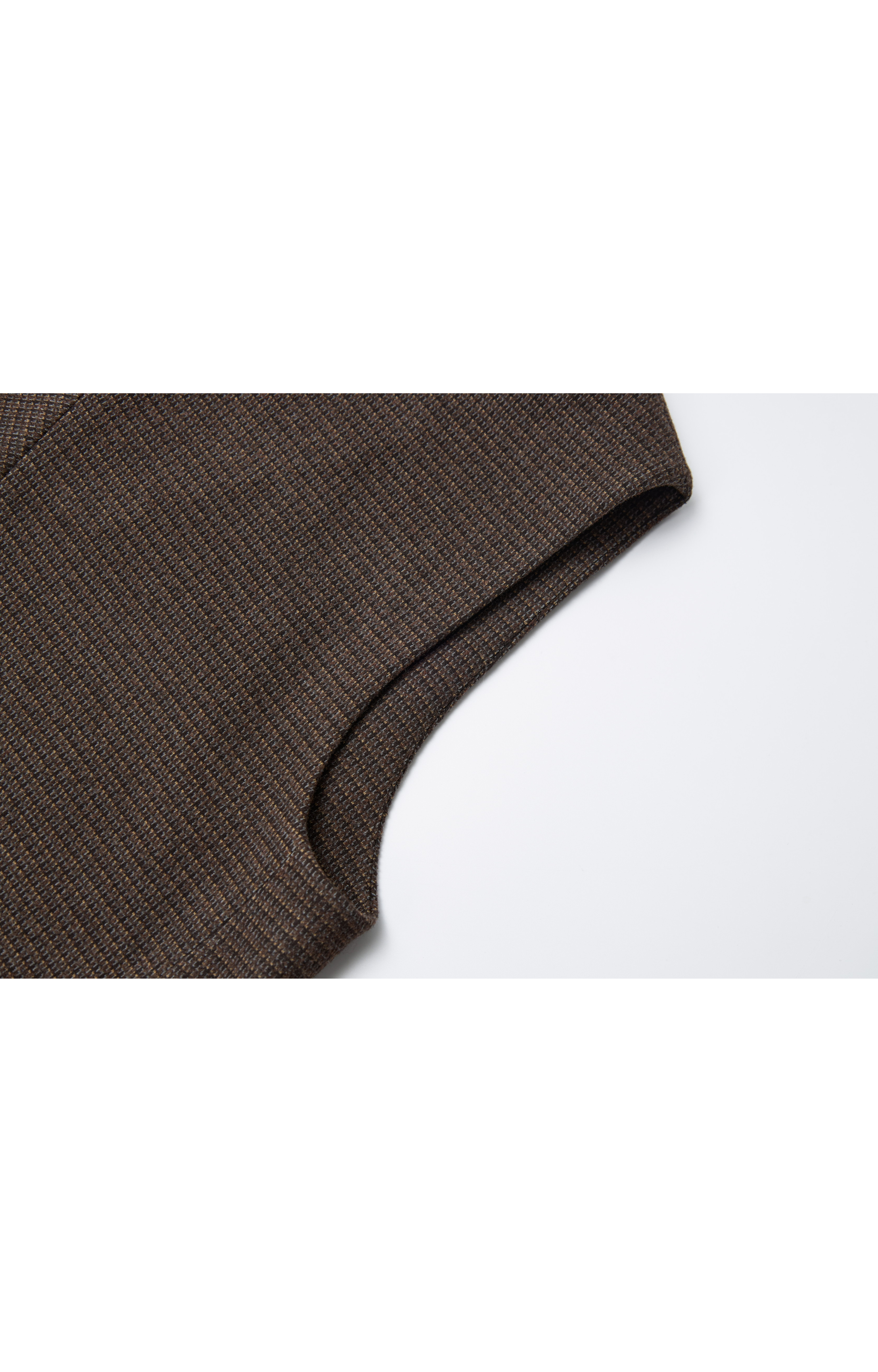 PLAID VEST MINI DRESS