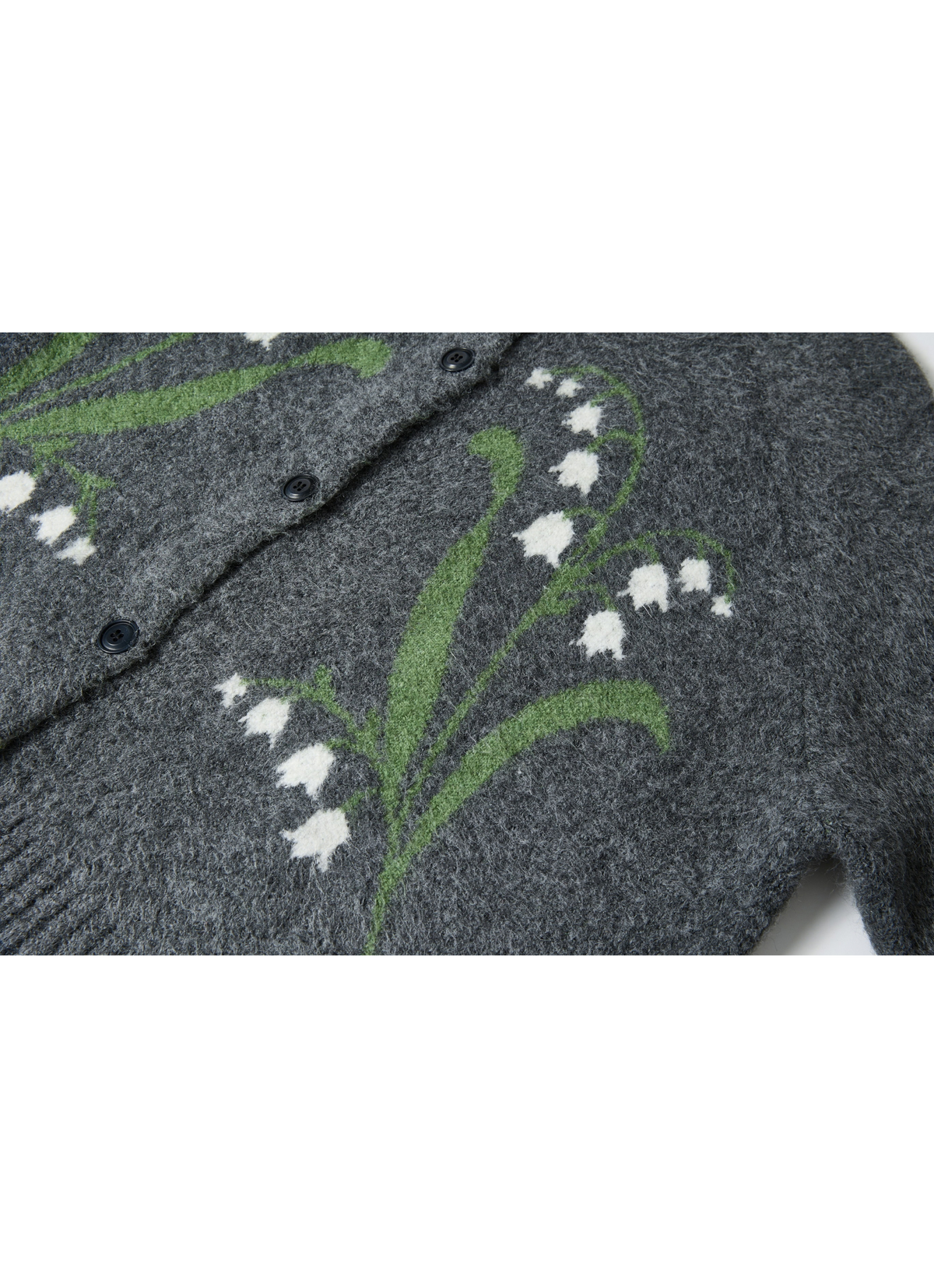 LILY PATTERN WARM CARDIGAN