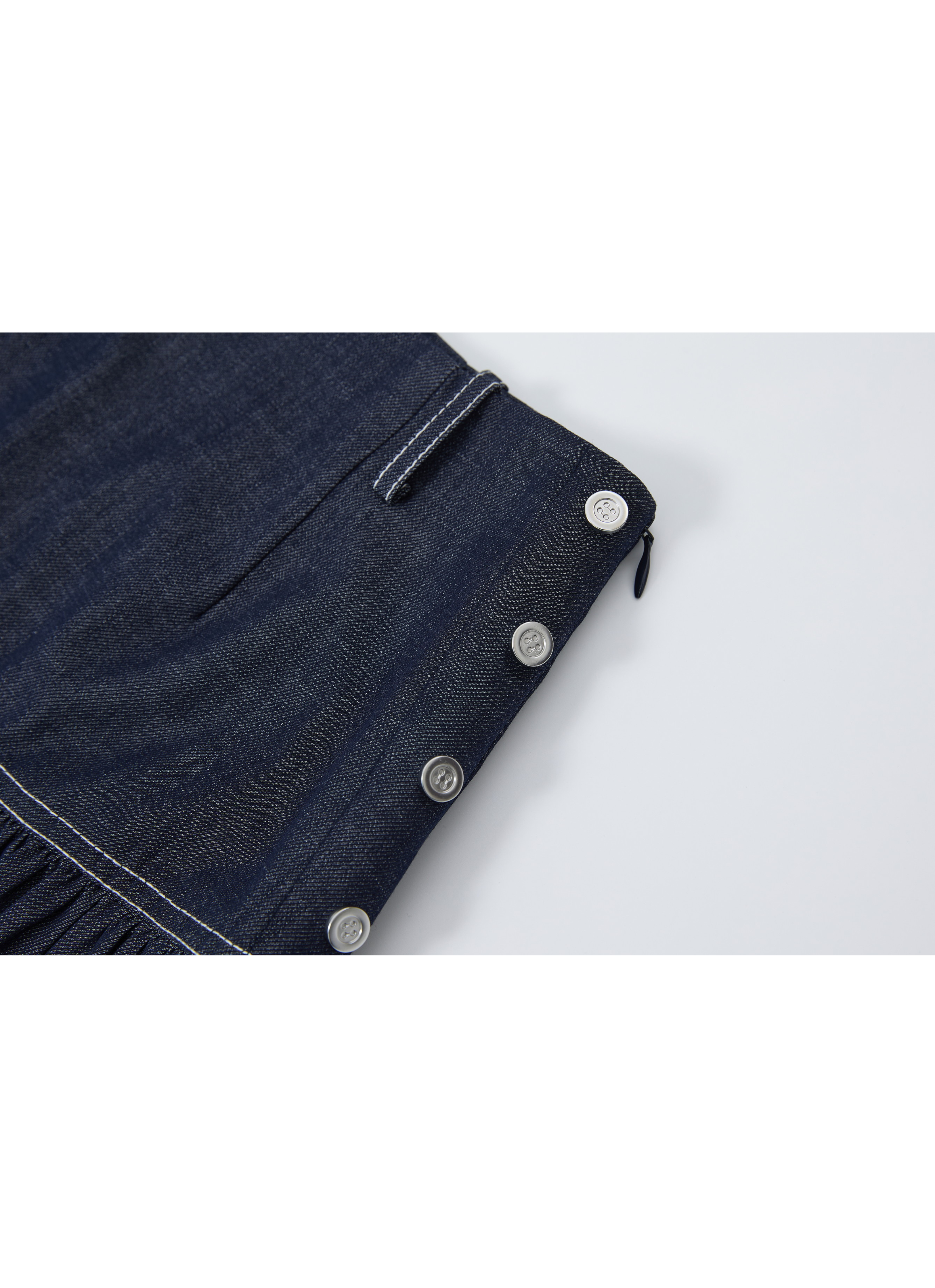 AIRY STITCH DENIM CULOTTES / 에어리 스티치 데님 큐롯