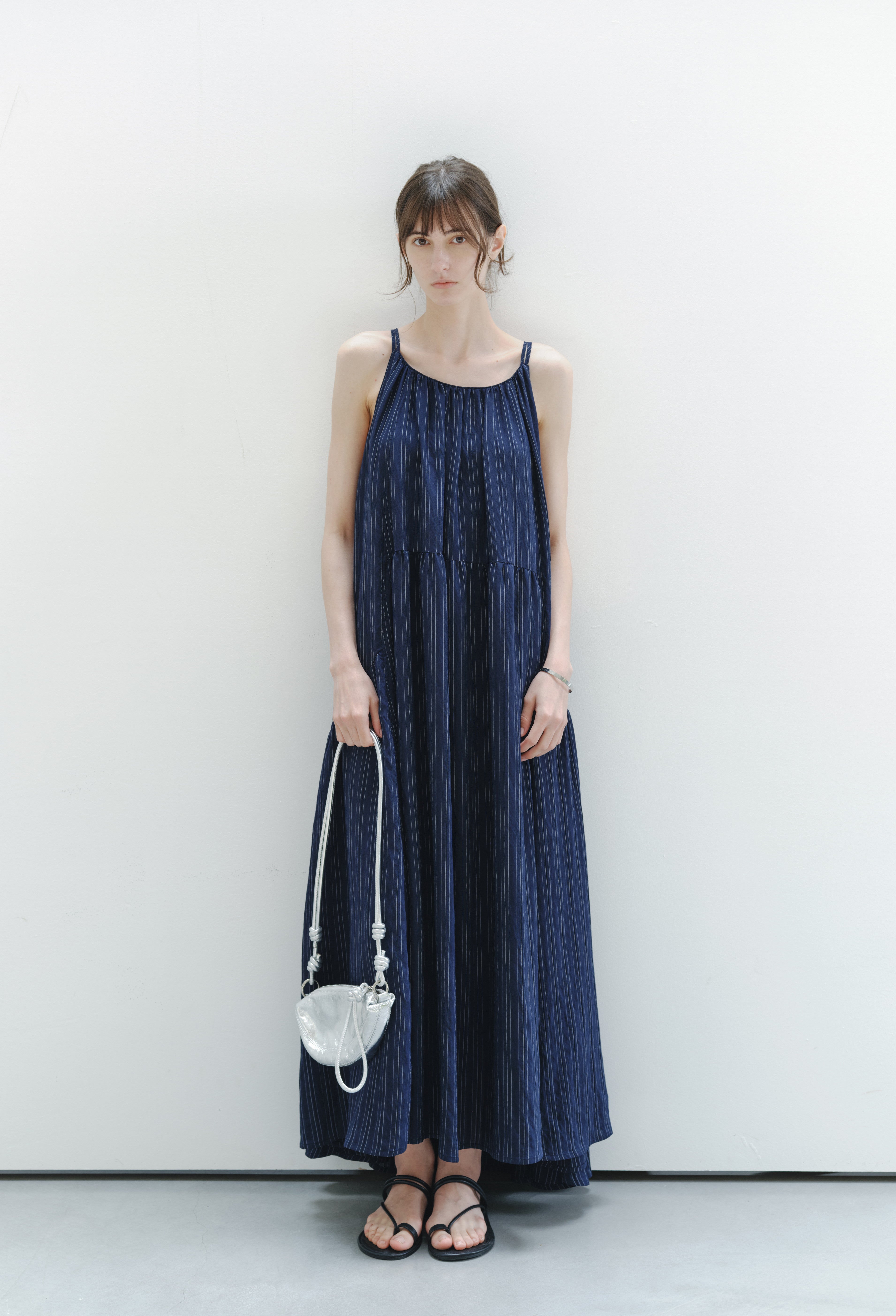 NAVY BLUE STRIPE DRESS