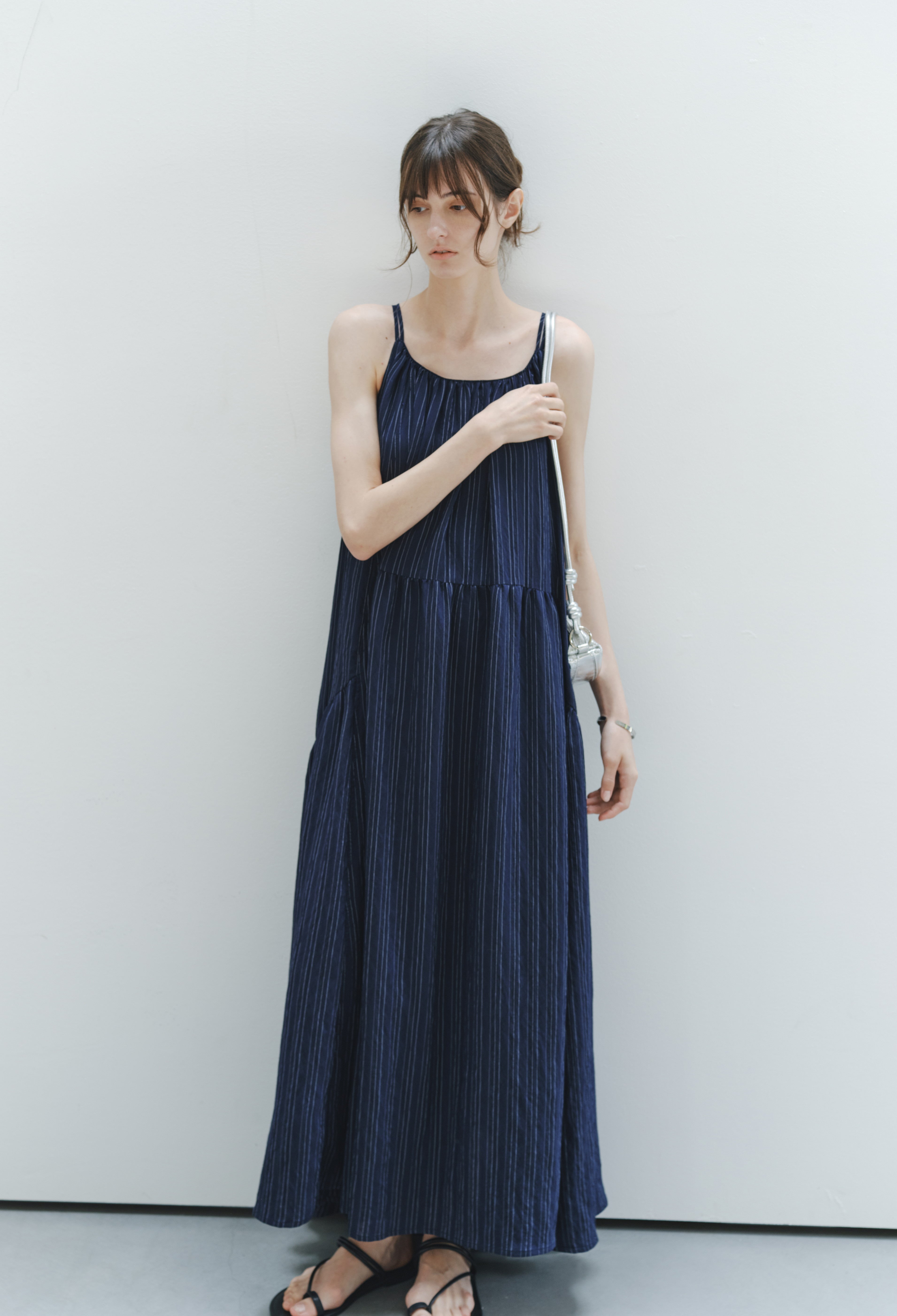 NAVY BLUE STRIPE DRESS