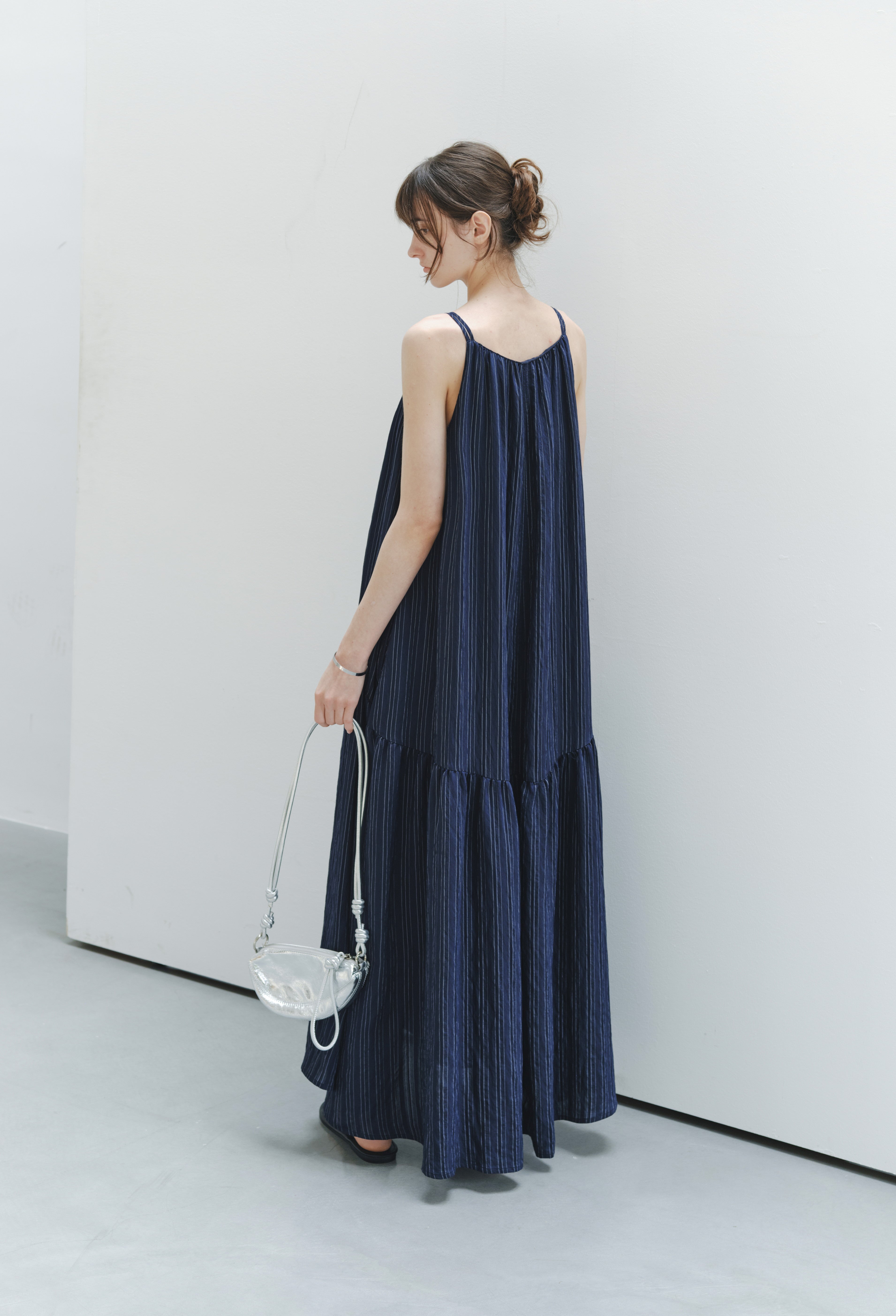 NAVY BLUE STRIPE DRESS
