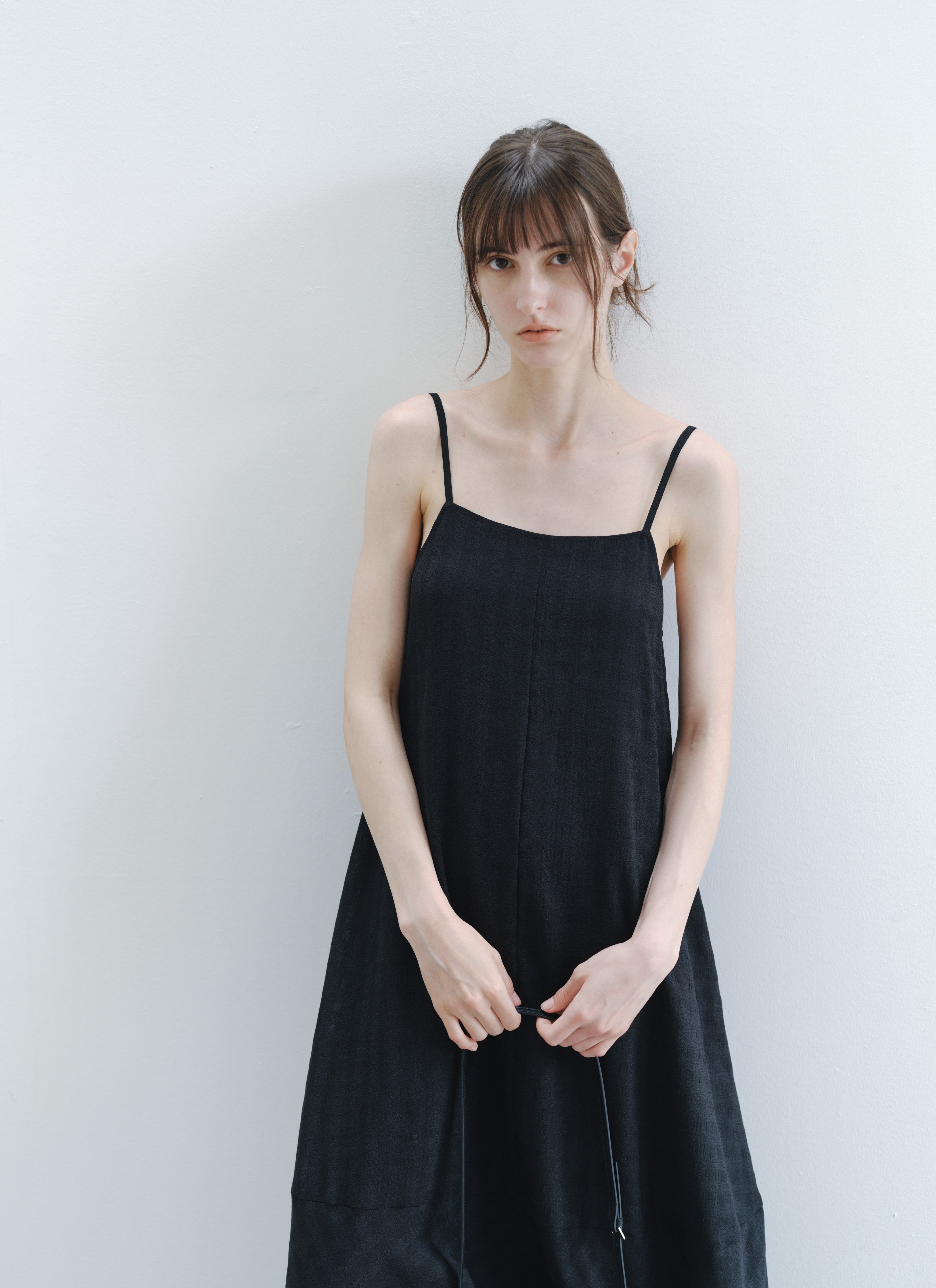 BALLOON GATHER CHECK DRESS