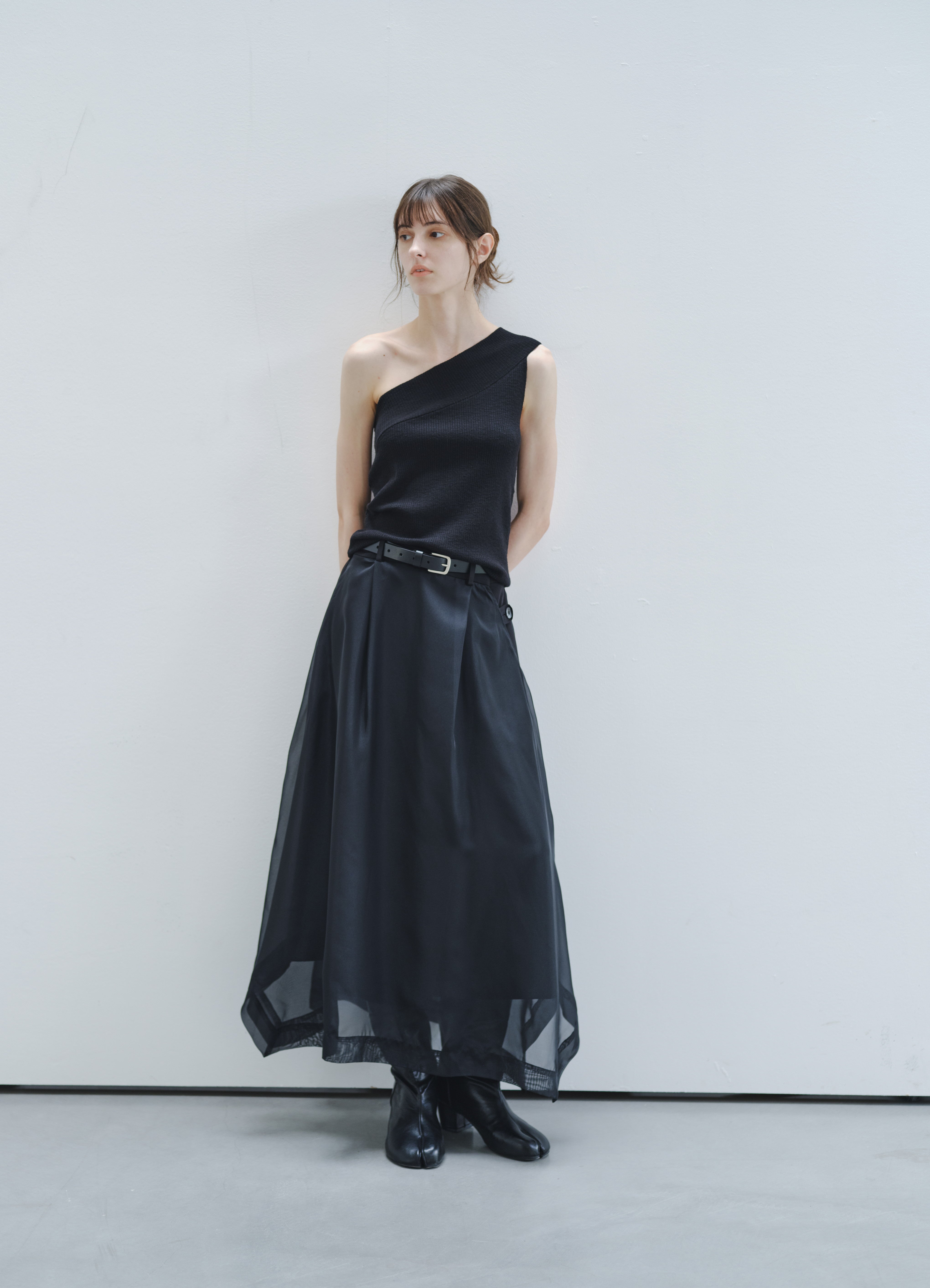 SHEER VEIL LAYERED SKIRT
